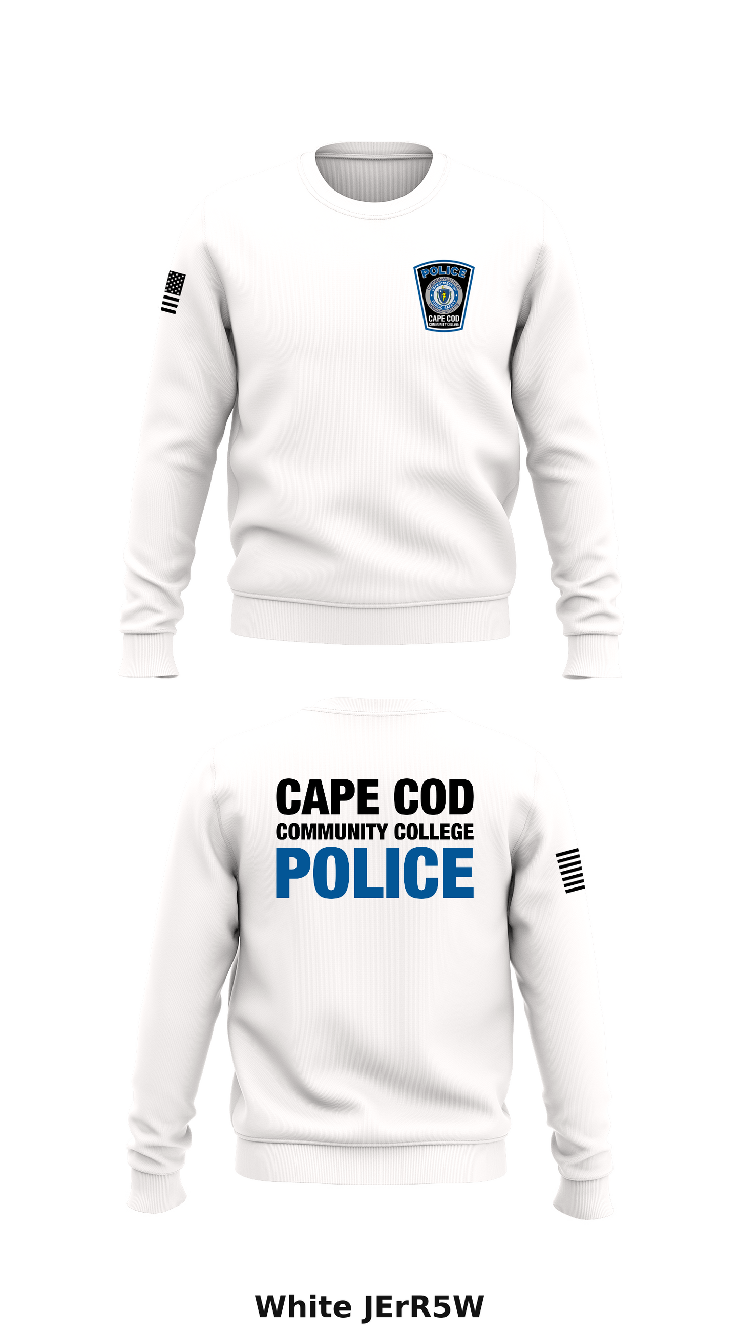 Cape Cod Community College Police Department Store 1 Core Men's Crewneck Performance Sweatshirt - JErR5W