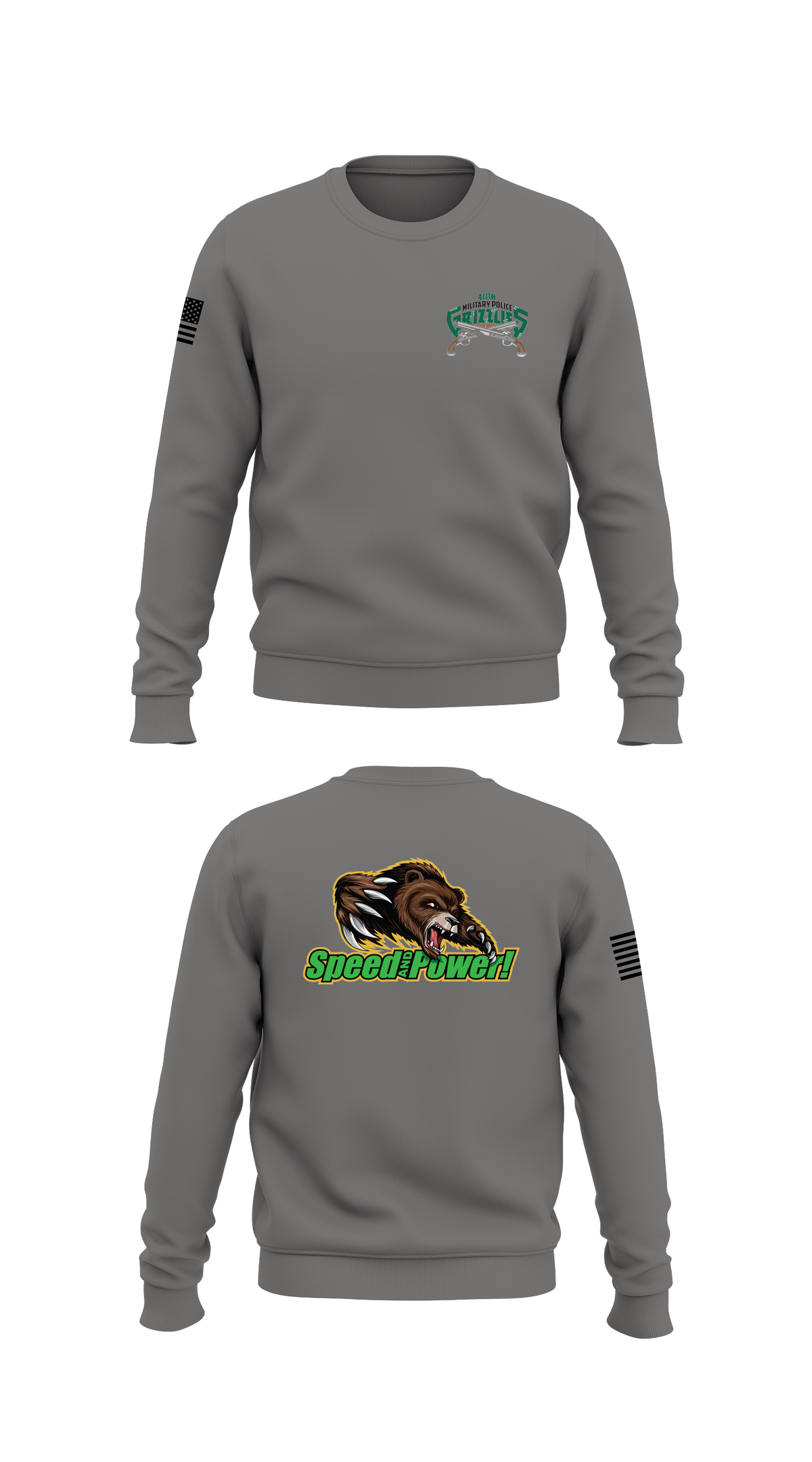 411th military police company Core Men's Crewneck Performance Sweatshirt - 67704733843