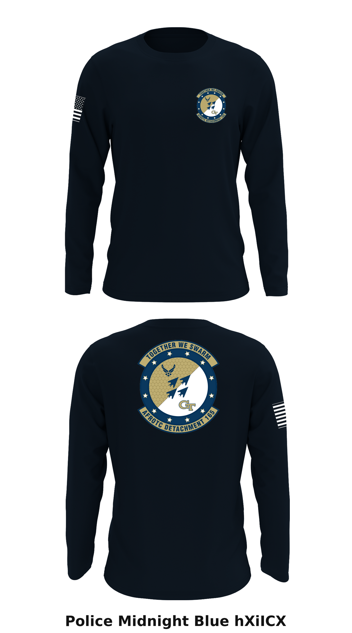 165th Cadet Wing Store 1 Core Men's LS Performance Tee - hXiICX