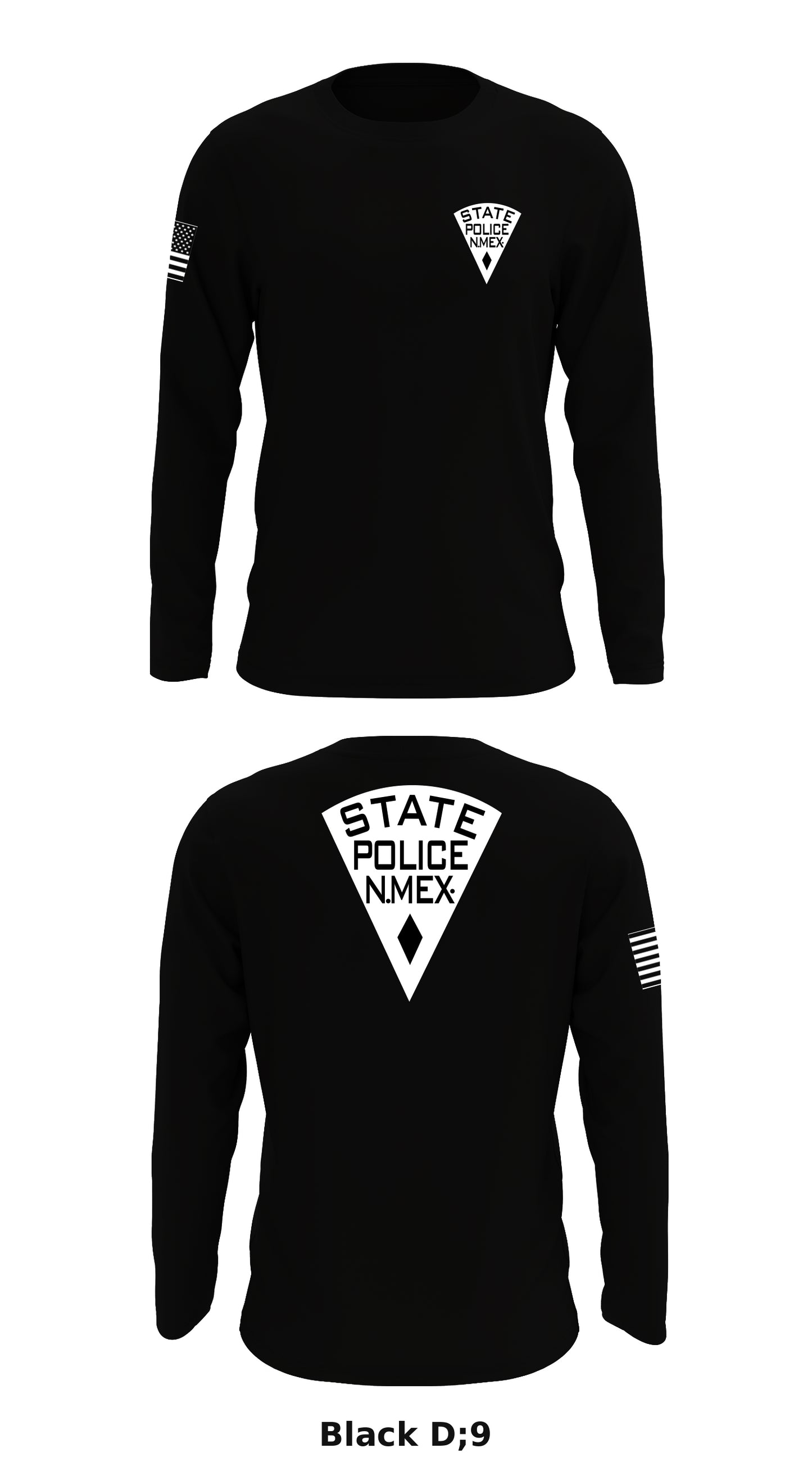 New Mexico State Police Store 1 Core Men's LS Performance Tee - D;9