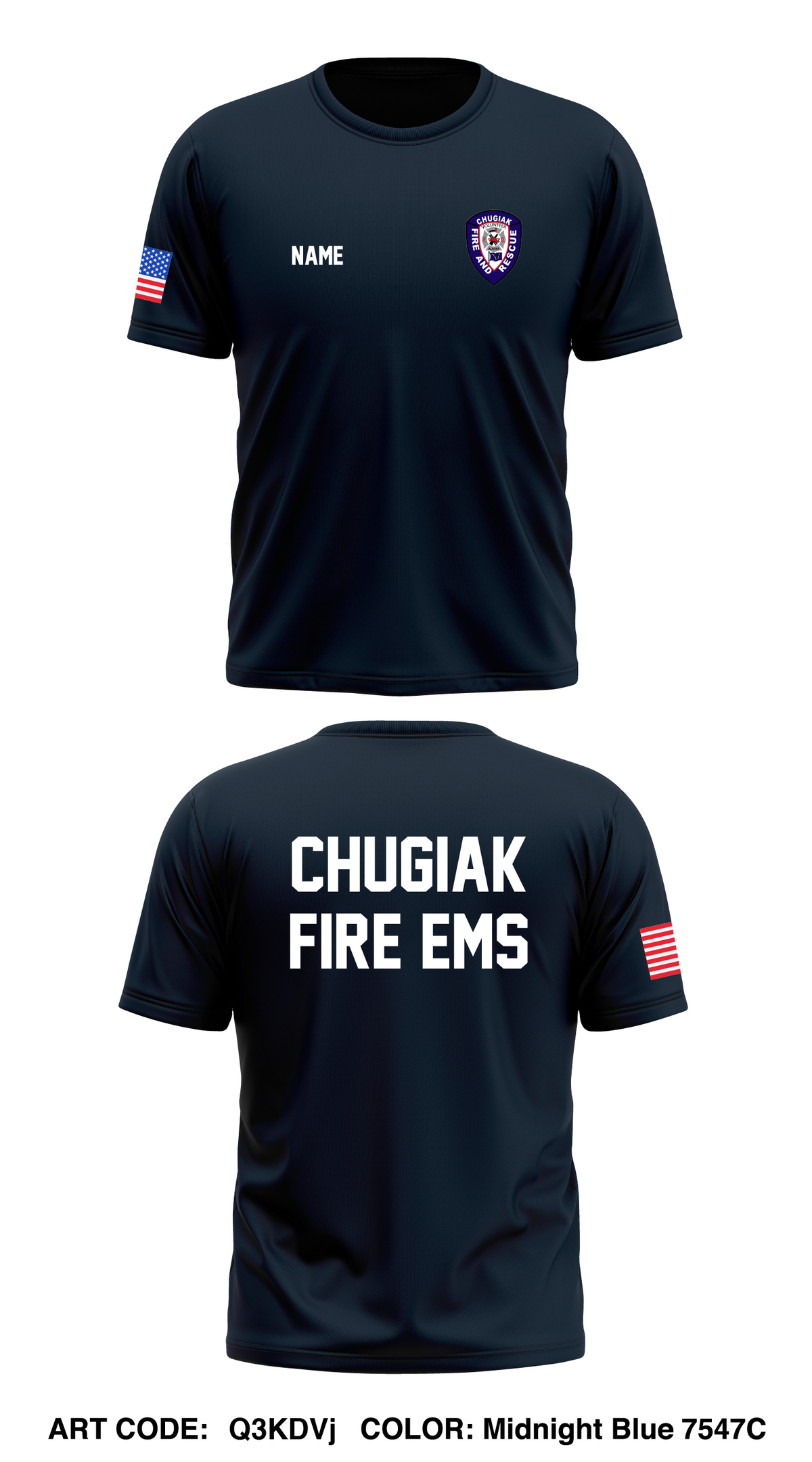 CUSTOM - Chugiak Fire and Rescue Department Store 1 Core Men's SS Performance Tee - Q3KDVj