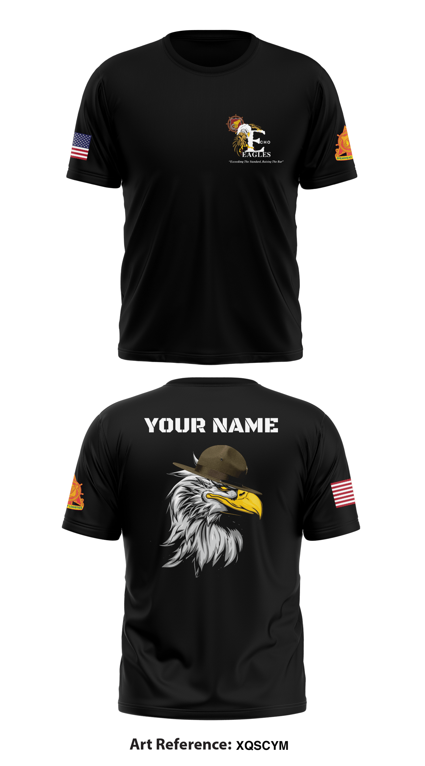 Echo Company, 266th QM BN Store 1 Core Men's SS Performance Tee - XQsCYM