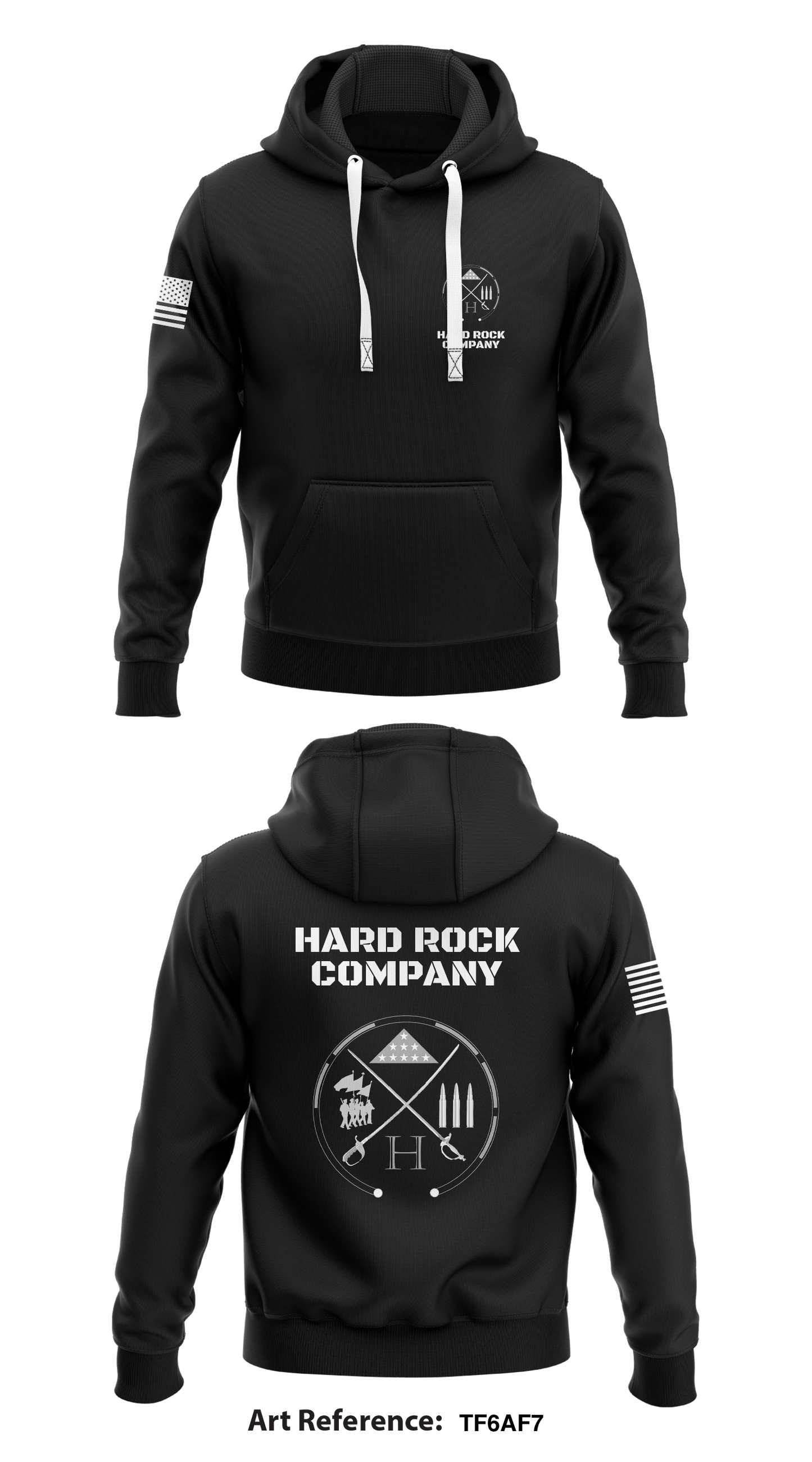 Hard Rock Company Store 1 Core Men's Hooded Performance Sweatshirt - TF6AF7