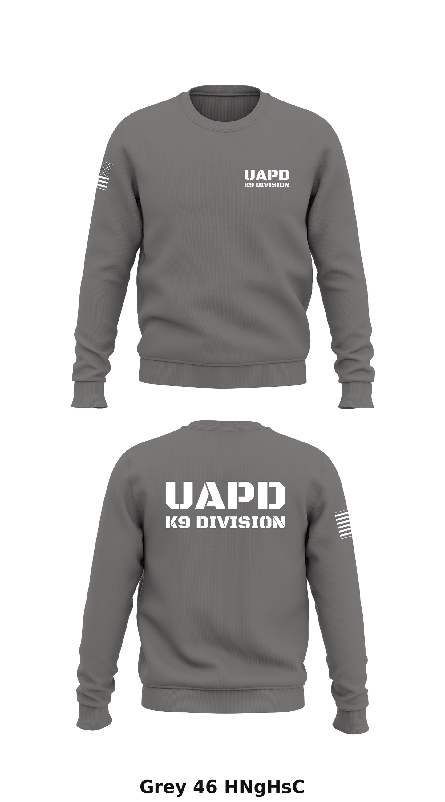 UAPD K9 Division Store 1 Core Men's Crewneck Performance Sweatshirt - HNgHsC
