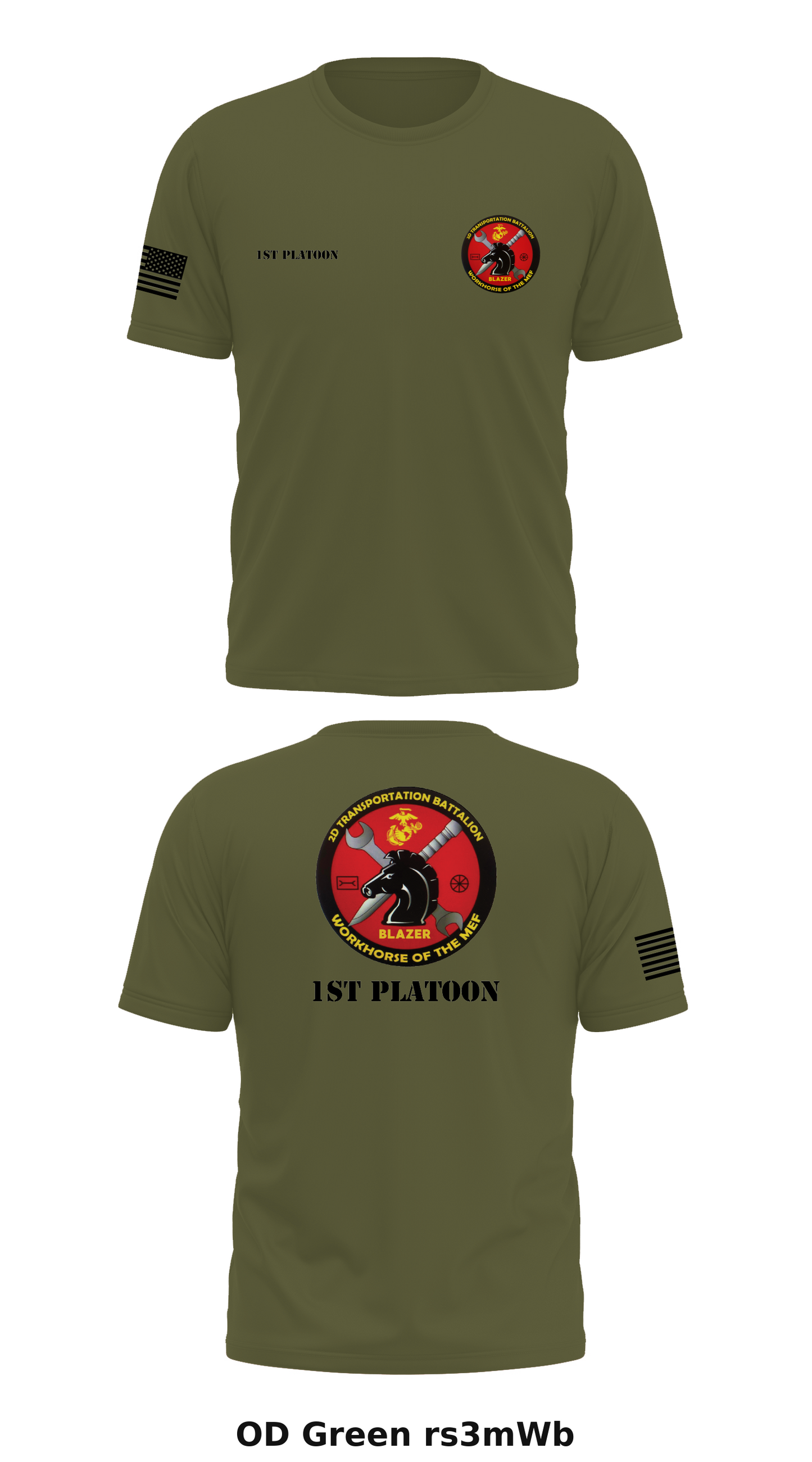 2nd Transportation Battalion Bravo Co 1st Plt Store 1 Core Men's SS Performance Tee - rs3mWb