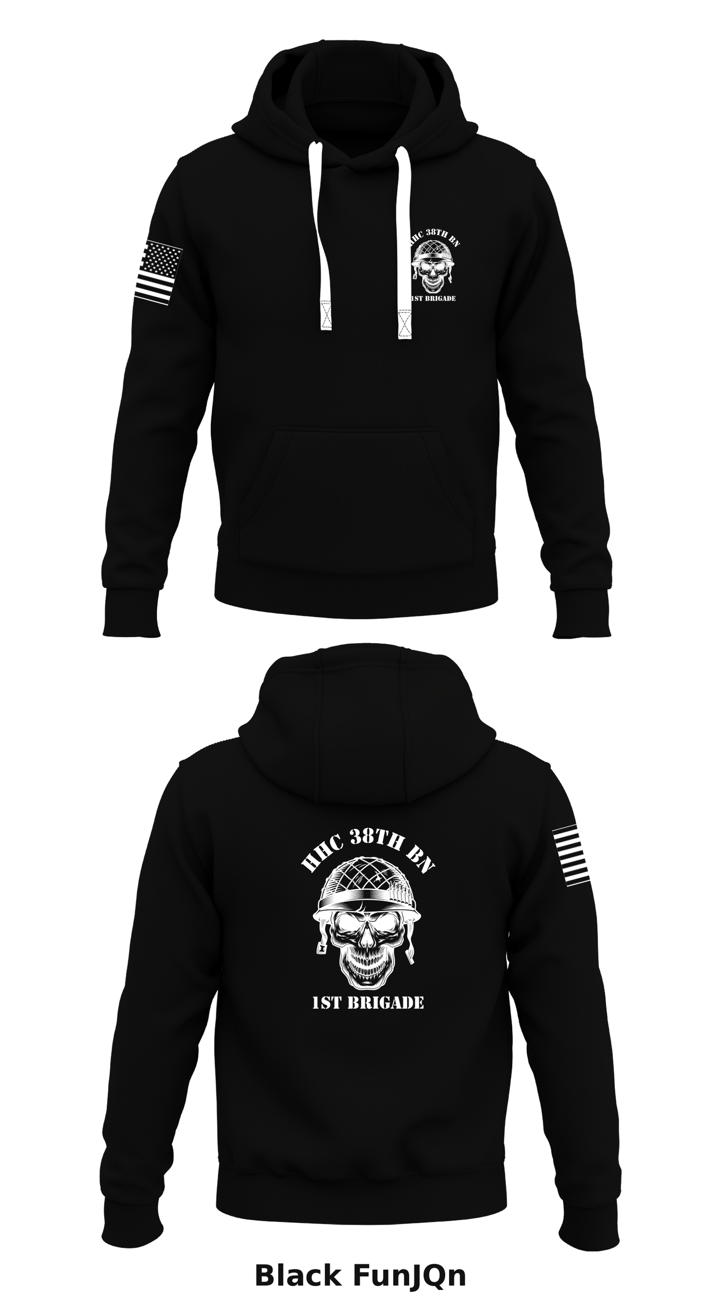 HHC 38th BN 1st Brigade Store 1 Core Men's Hooded Performance Sweatshirt - FunJQn