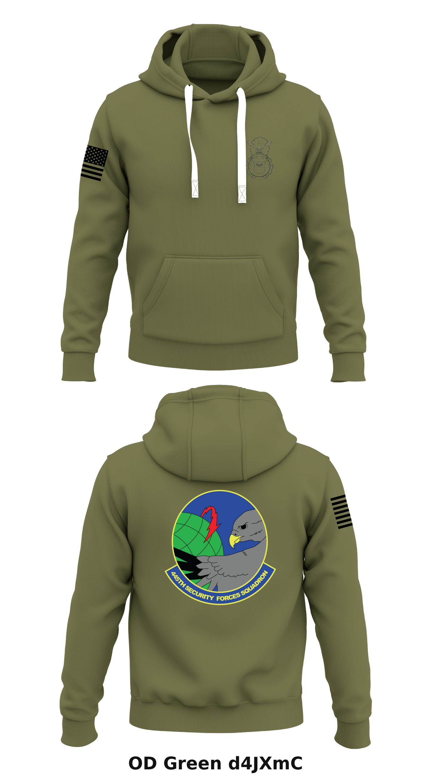 445th Security Forces Store 1 Core Men's Hooded Performance Sweatshirt - d4JXmC