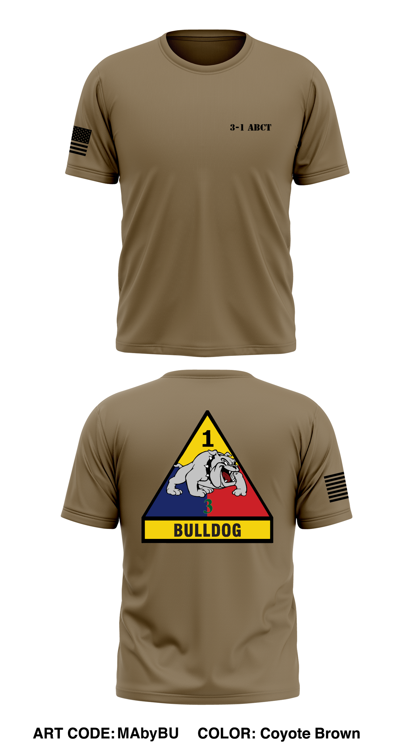 3-1 ABCT Store 1 Core Men's SS Performance Tee - MAbyBU