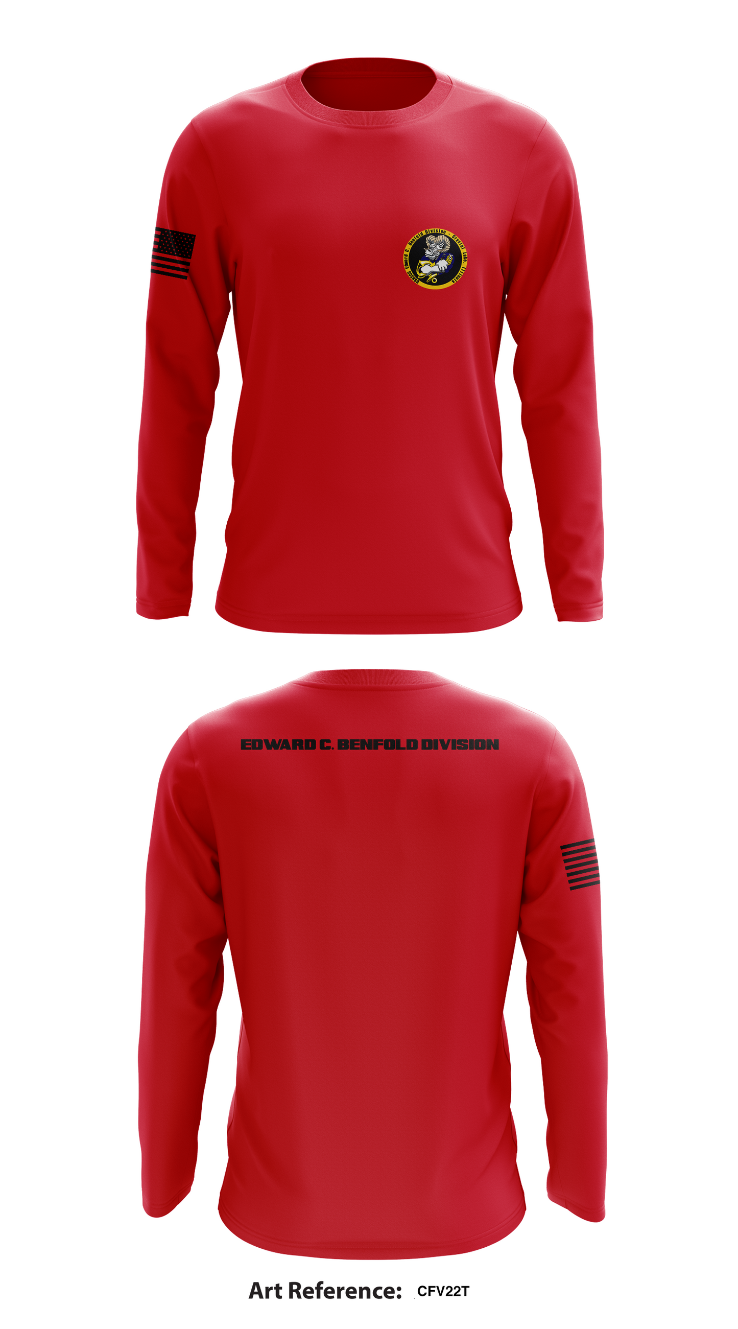 Edward C. Benfold Division Store 1 Core Men's LS Performance Tee - CFv22t