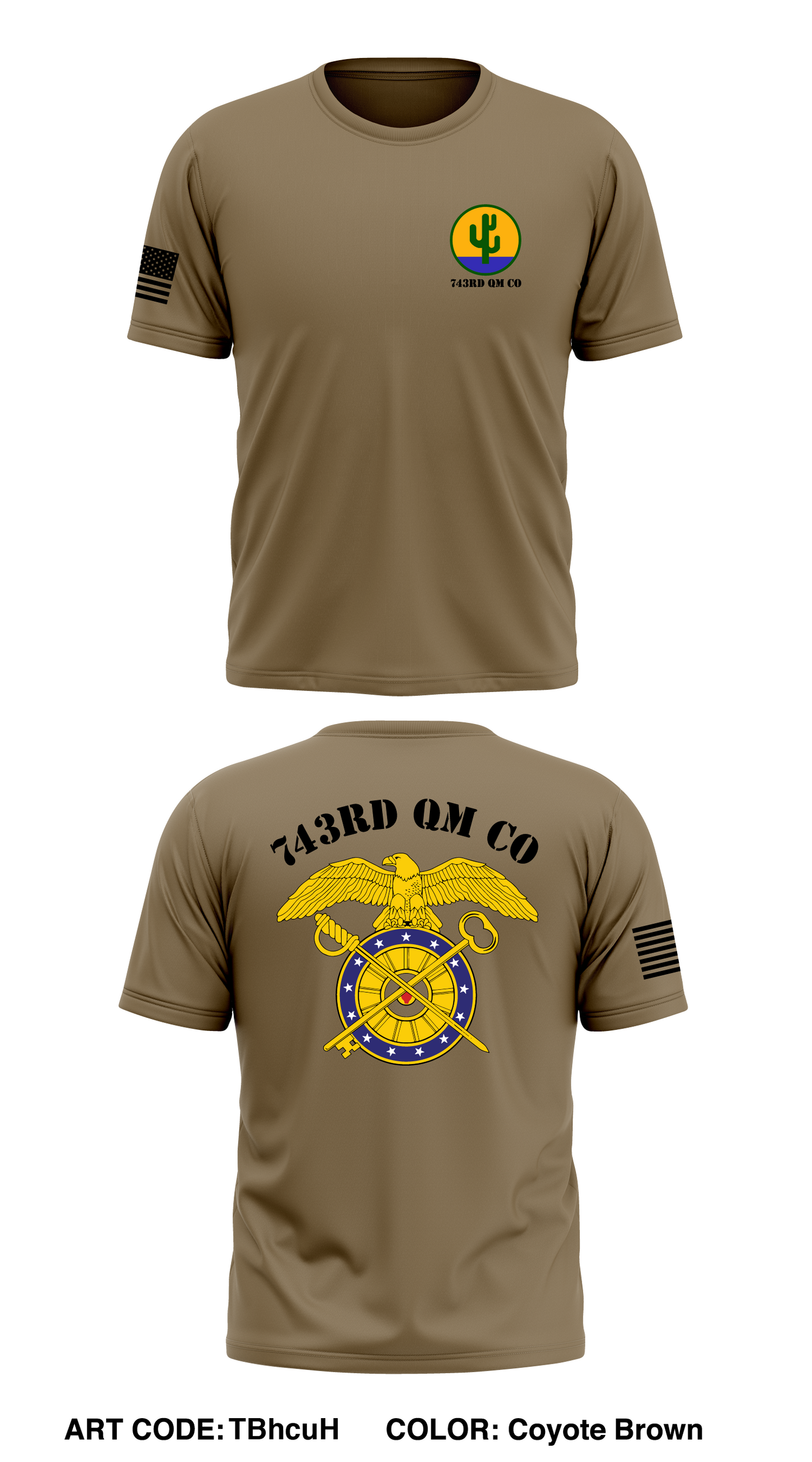 743rd QM Co Store 1 Core Men's SS Performance Tee - TBhcuH