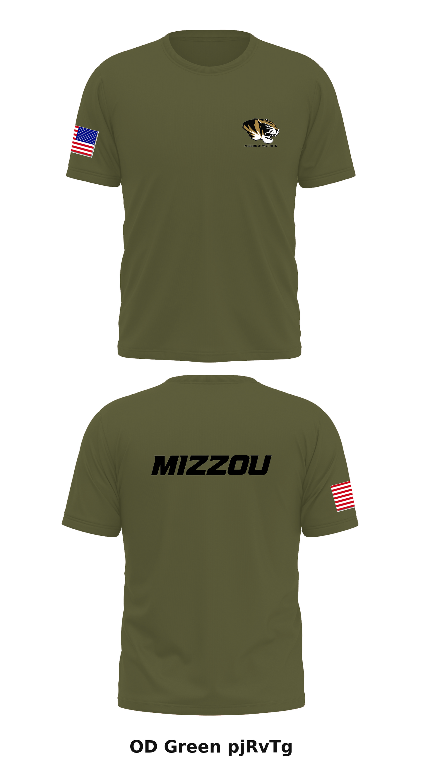 Mizzou Army ROTC Store 1 Core Men's SS Performance Tee - pjRvTg