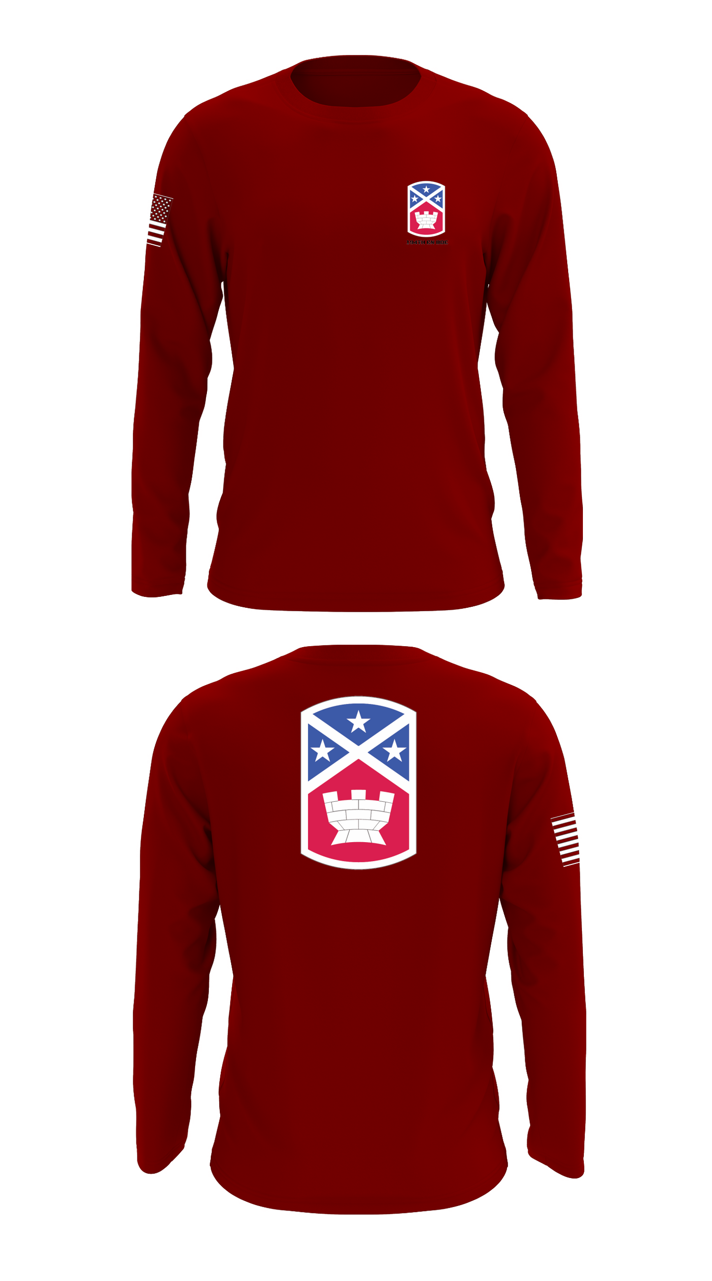 194th EN BDE Store 1 Core Men's LS Performance Tee - 82137339853