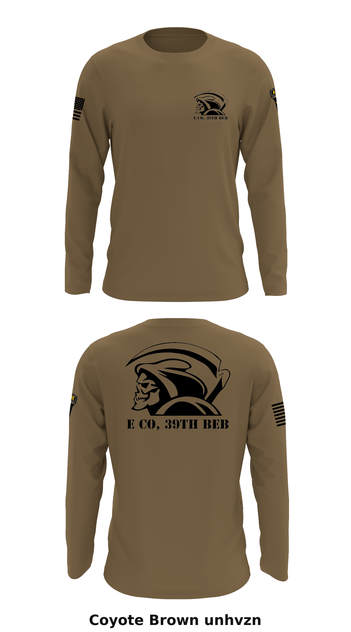 E Co, 39th BEB Store 1 Core Men's LS Performance Tee - unhvzn