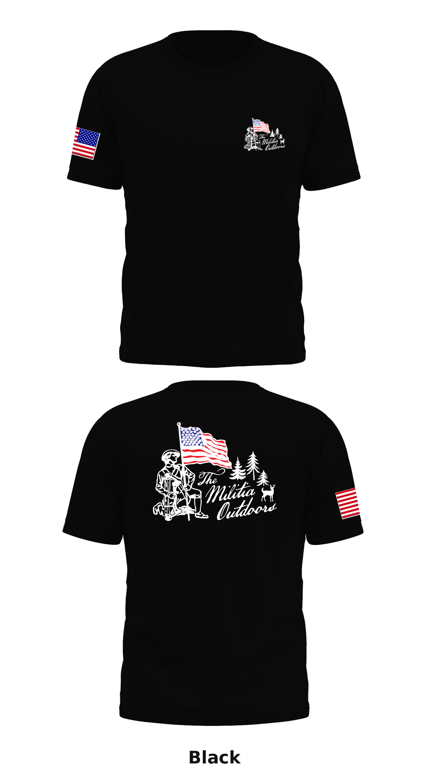 The Militia Outdoors Store 1 Core Men's SS Performance Tee - 72857730582