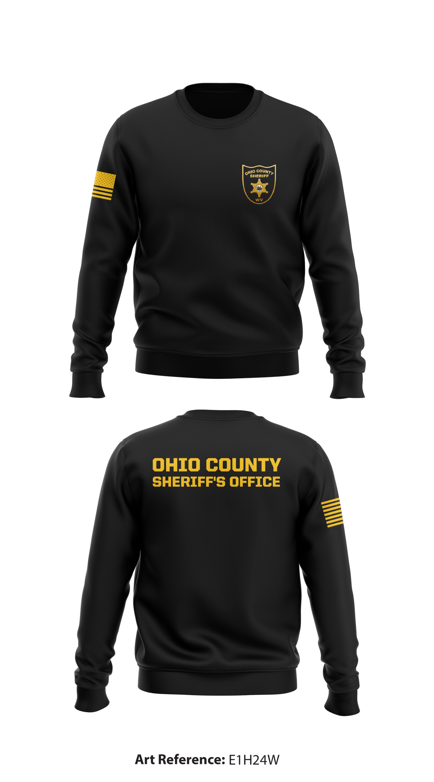 Ohio County Sheriff's Office Store 1 Core Men's Crewneck Performance Sweatshirt - E1H24W