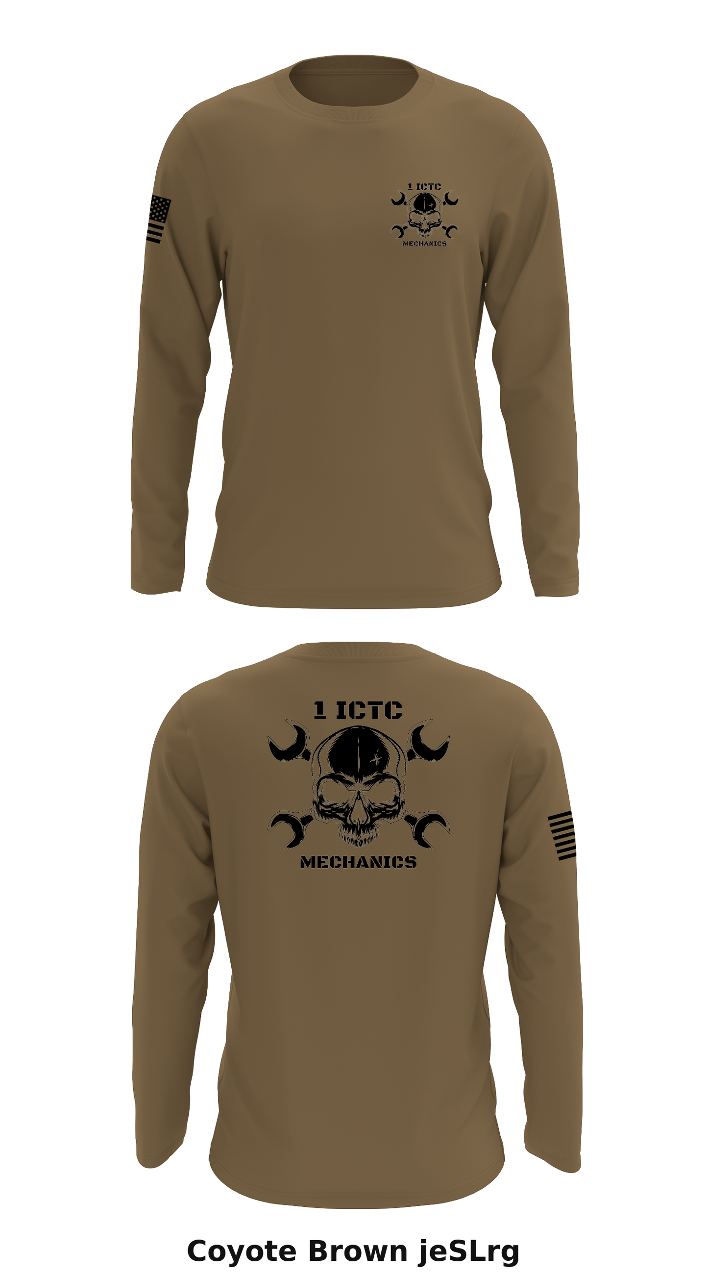1 ICTC Store 1 Core Men's LS Performance Tee - jeSLrg