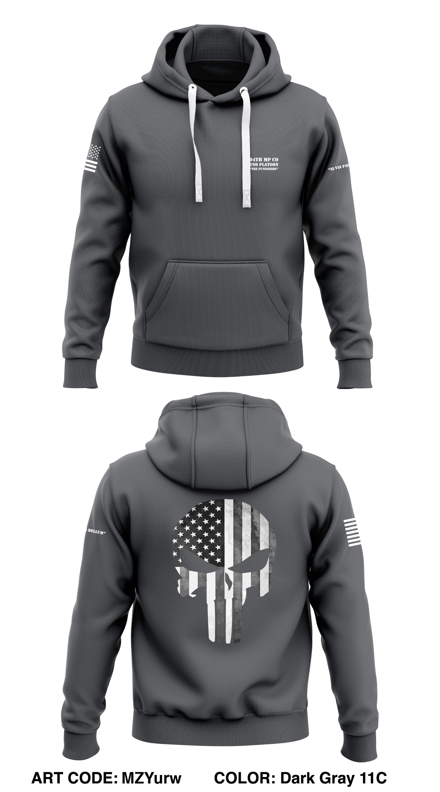 94th MP Co Store 1 Core Men's Hooded Performance Sweatshirt - MZYurw