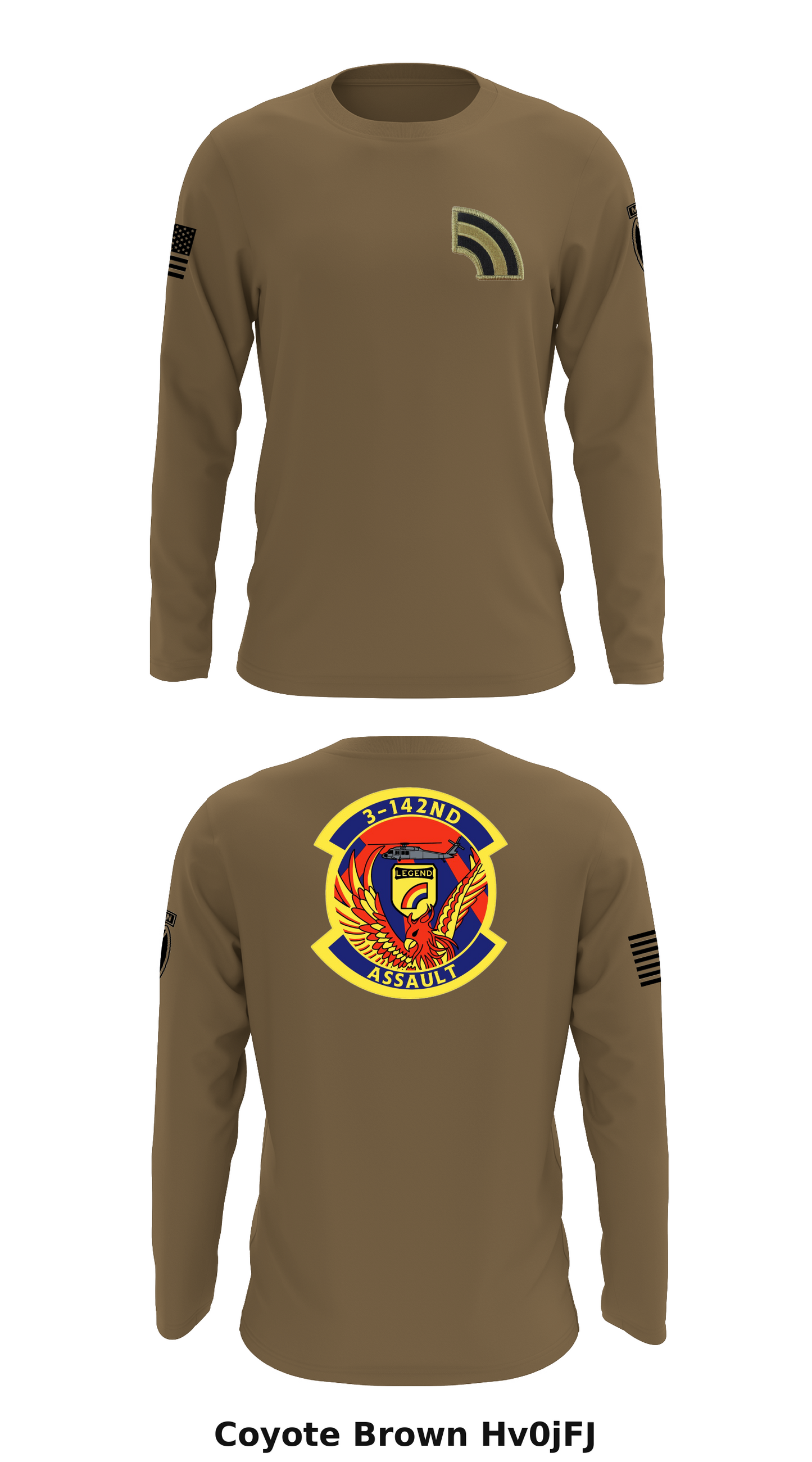 D Co 3/142 CAB Store 1 Core Men's LS Performance Tee - Hv0jFJ