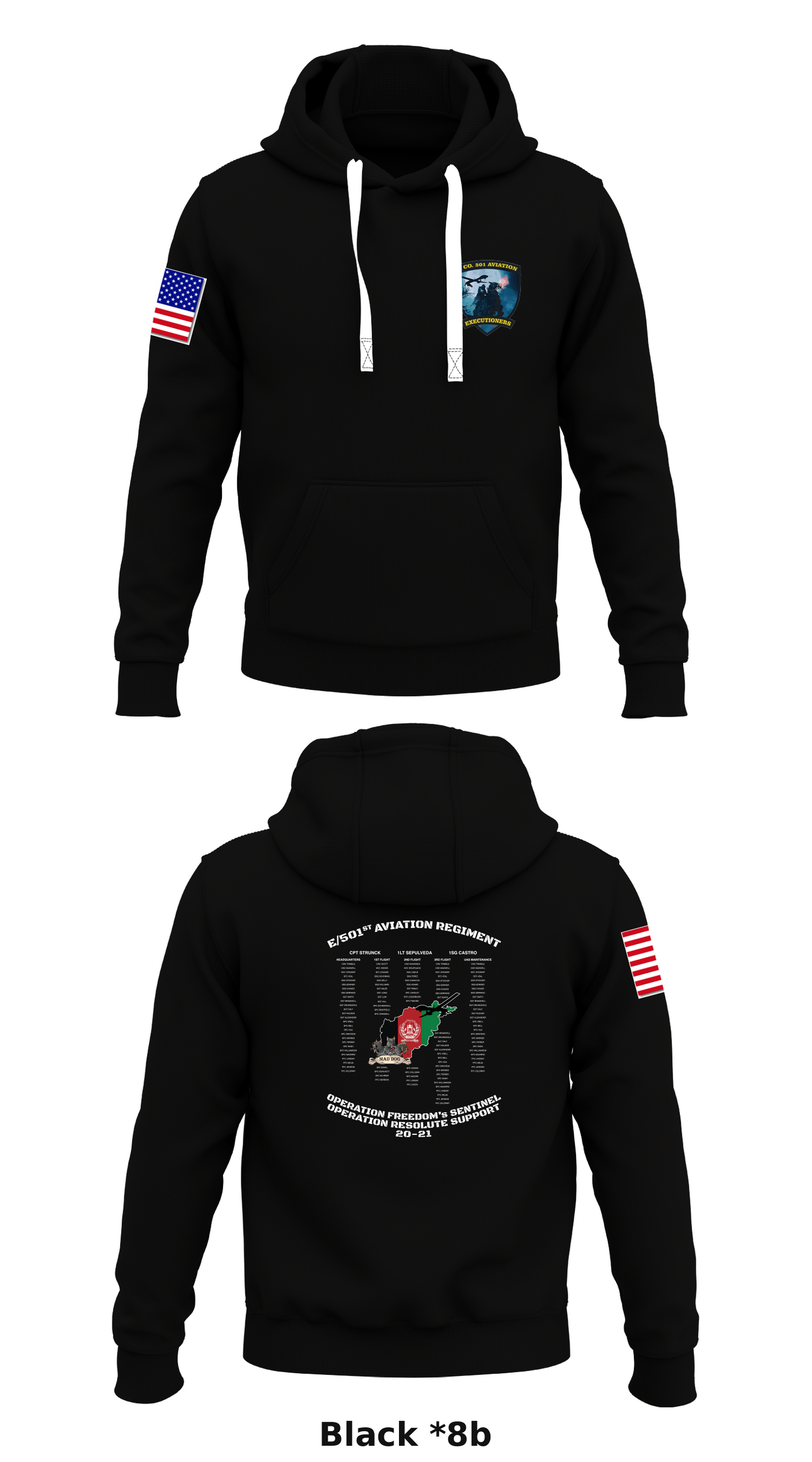 E/51ST AVN REGT Store 1 Core Men's Hooded Performance Sweatshirt - *8b