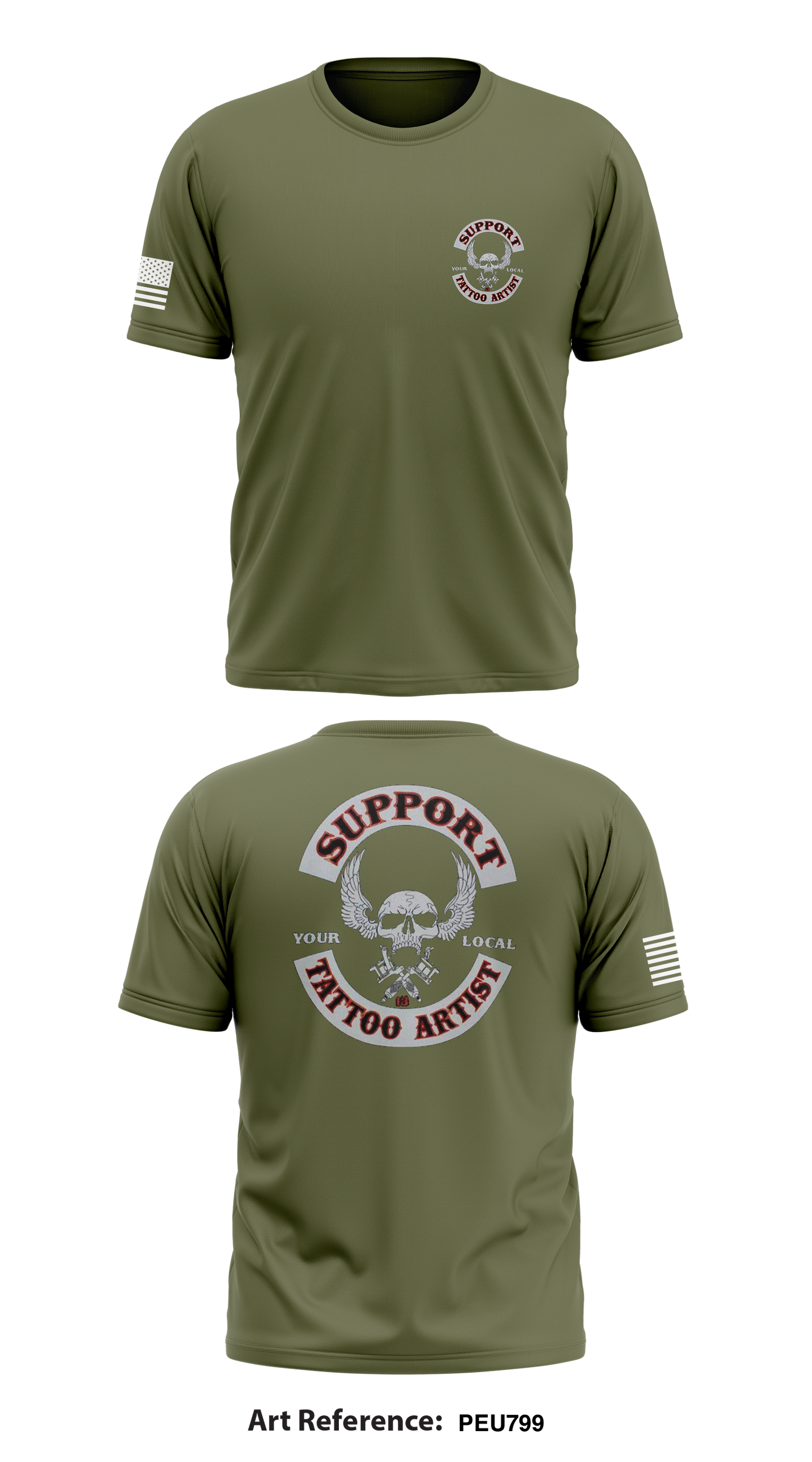 Support Tattoo Store 1 Core Men's SS Performance Tee - PEU799