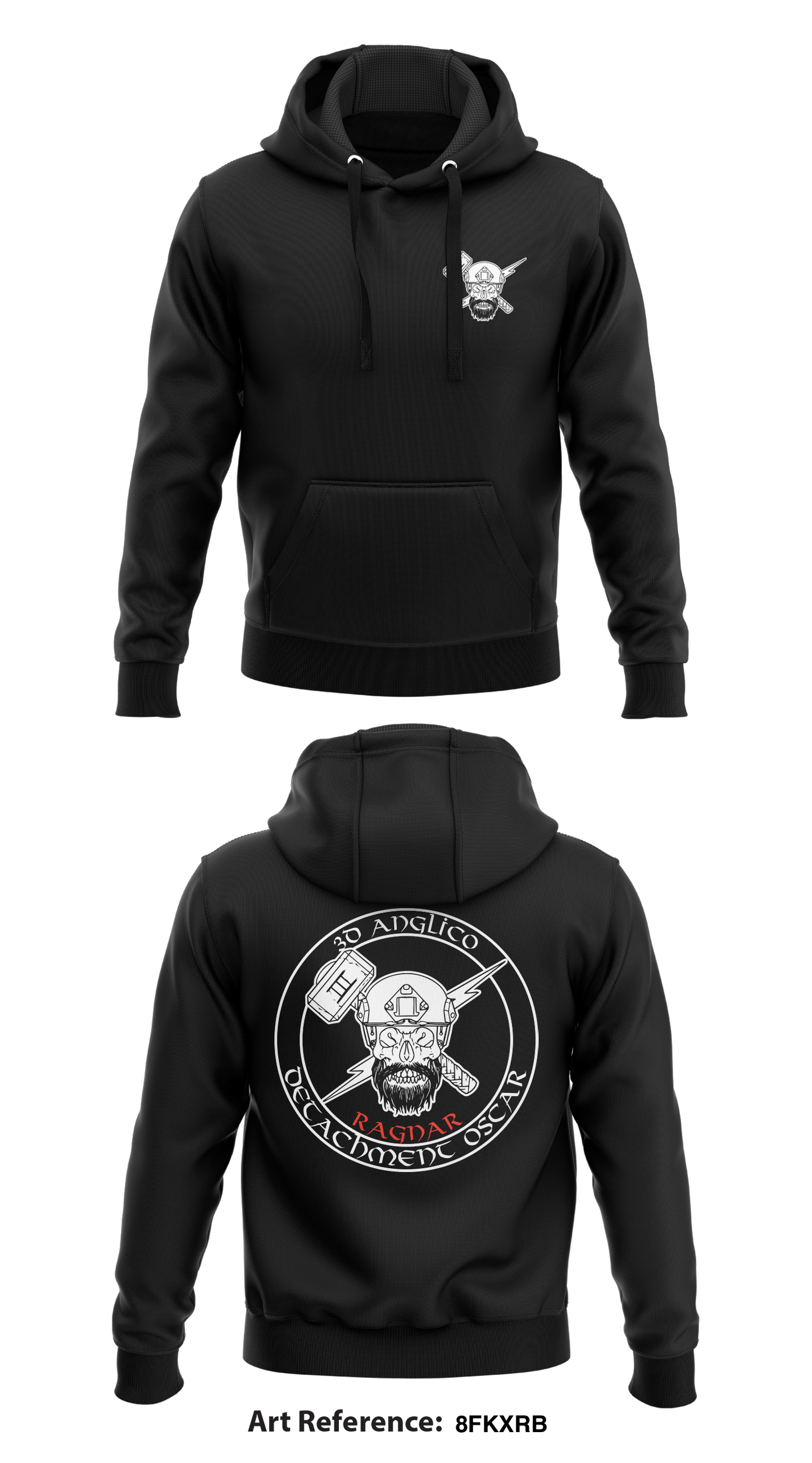3d Anglico Det Oscar Store 1 Core Men's Hooded Performance Sweatshirt - 8fkxrb