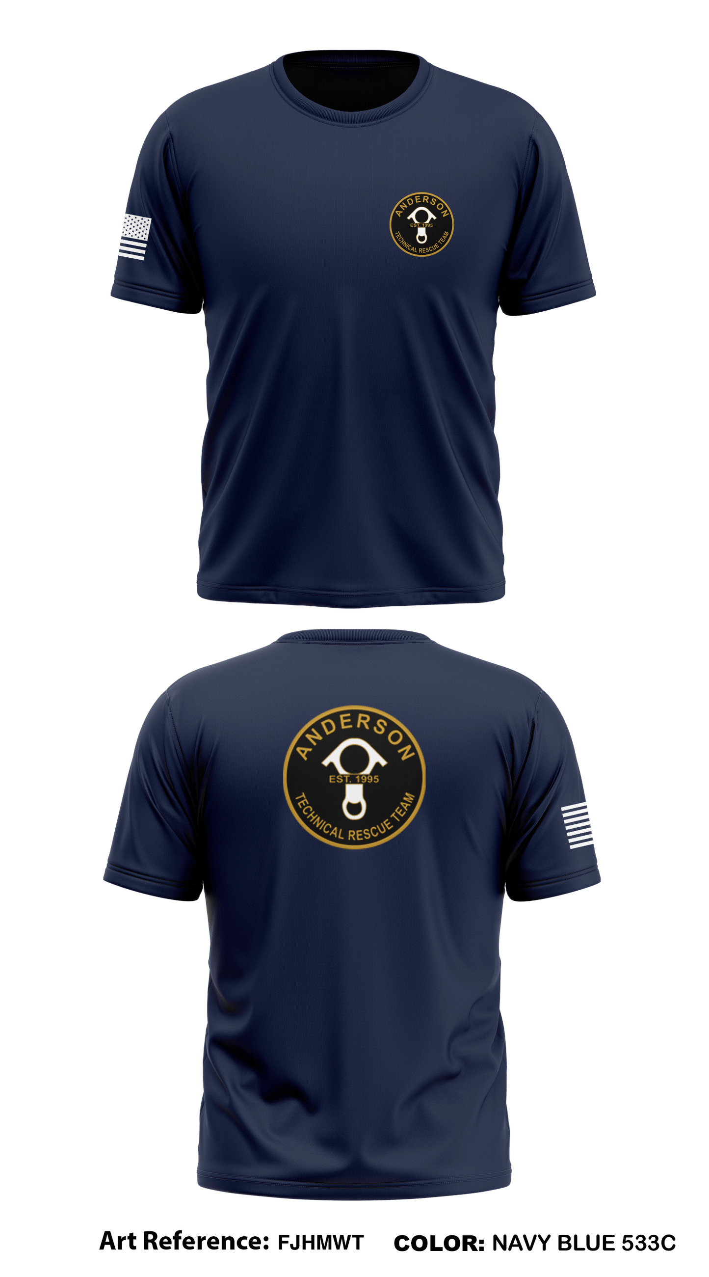 Anderson Technical Rescue Team Store 1 Core Men's SS Performance Tee - FjHMWT