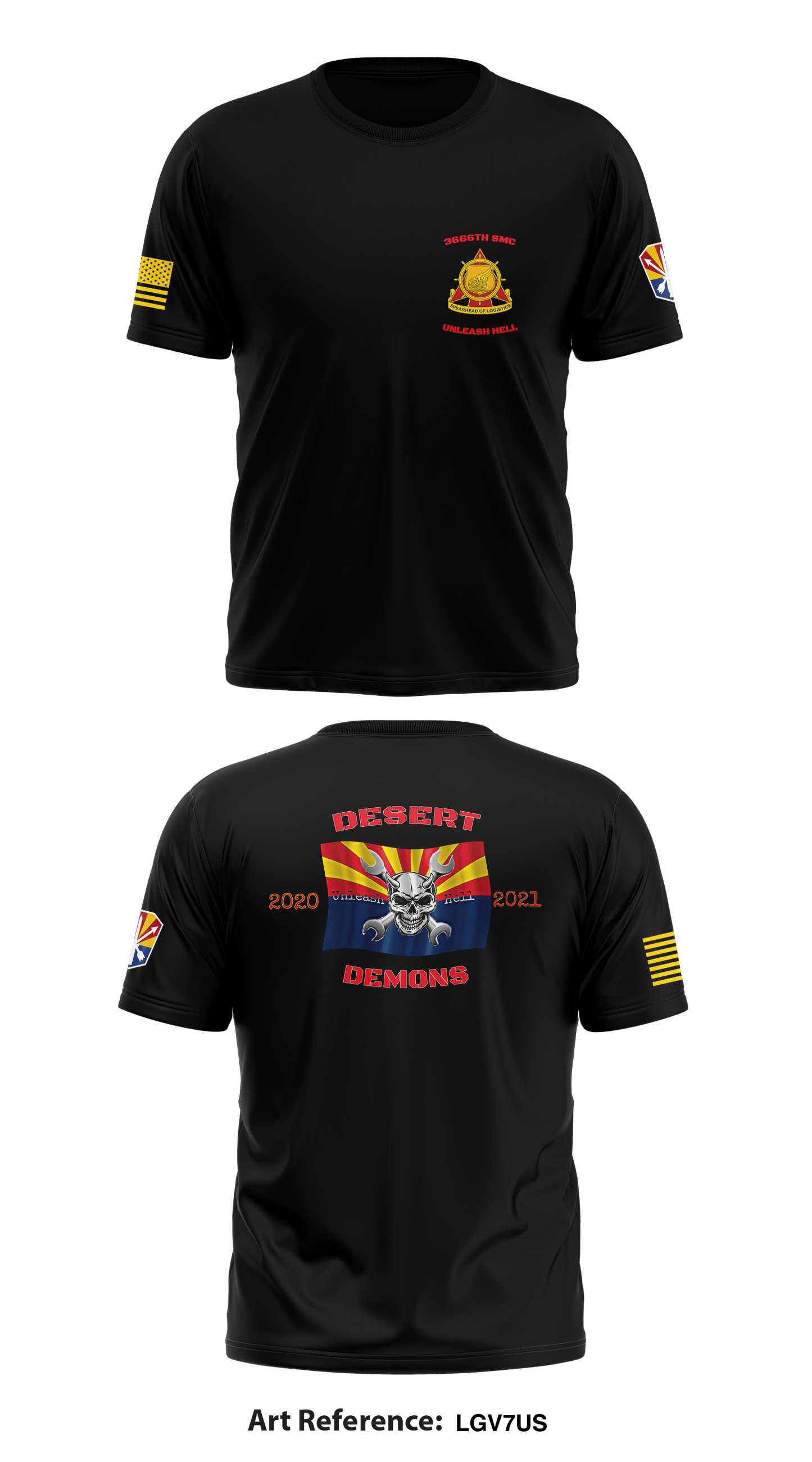 3666th SMC Store 1 Core Men's SS Performance Tee - Lgv7us