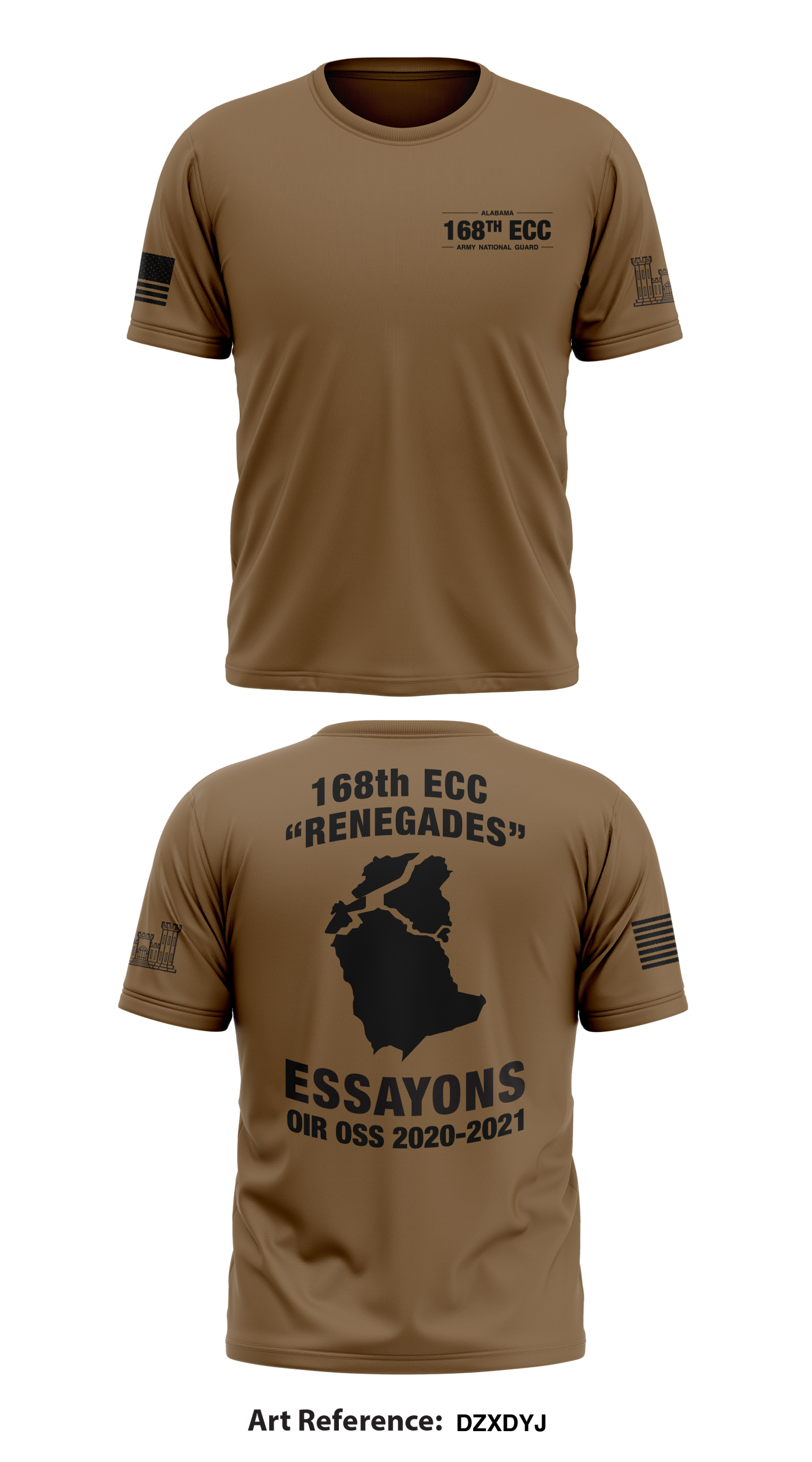 168TH EN CO Store 1 Core Men's SS Performance Tee - DZxdYj