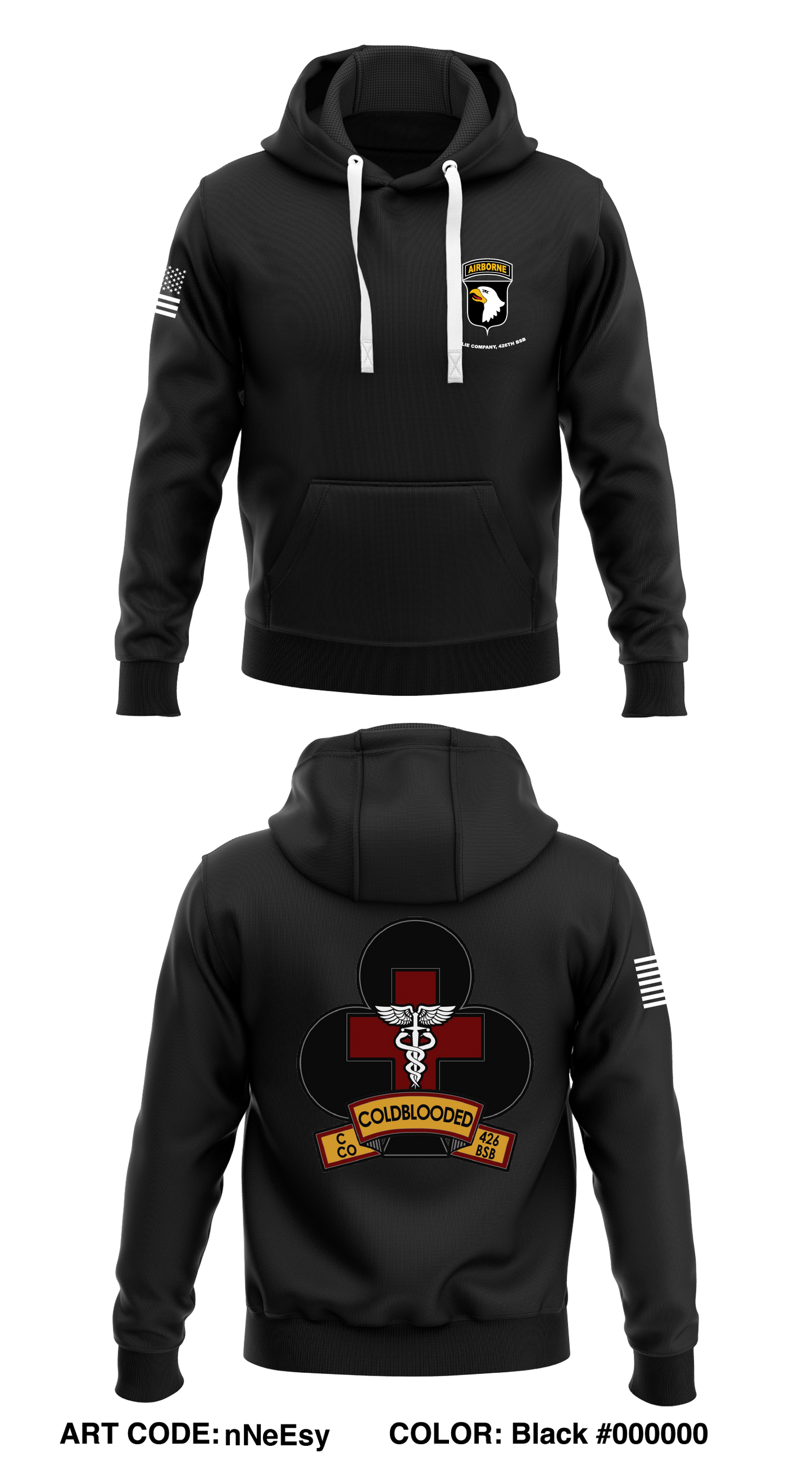 Charlie Company, 426th BSB Store 1 Core Men's Hooded Performance Sweatshirt - nNeEsy