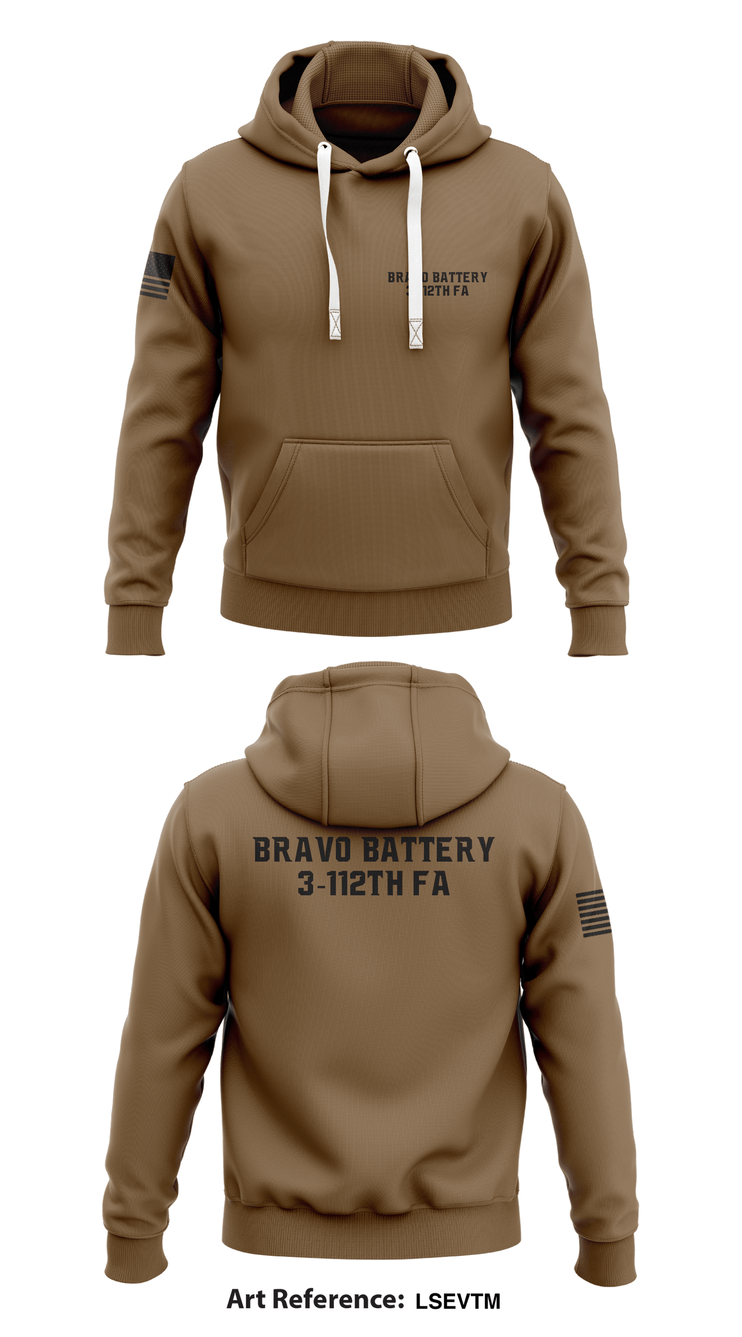 Bravo Battery 3-112th FA Store 1 Core Men's Hooded Performance Sweatshirt - LsEVTm