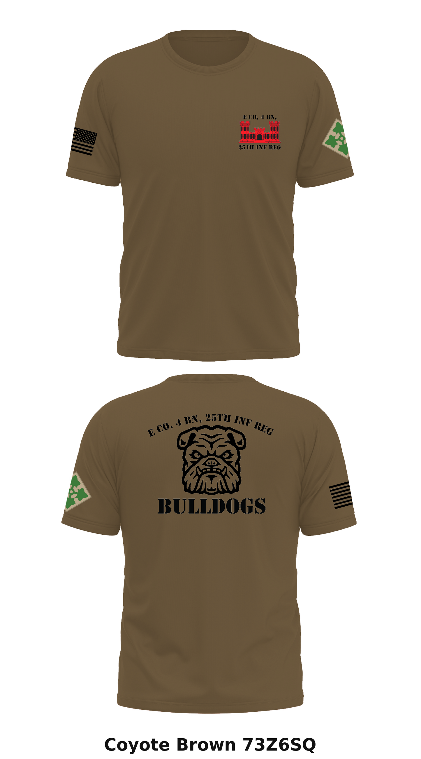E Co, 4 BN, 25th INF Reg Store 1 Core Men's SS Performance Tee - 73Z6SQ