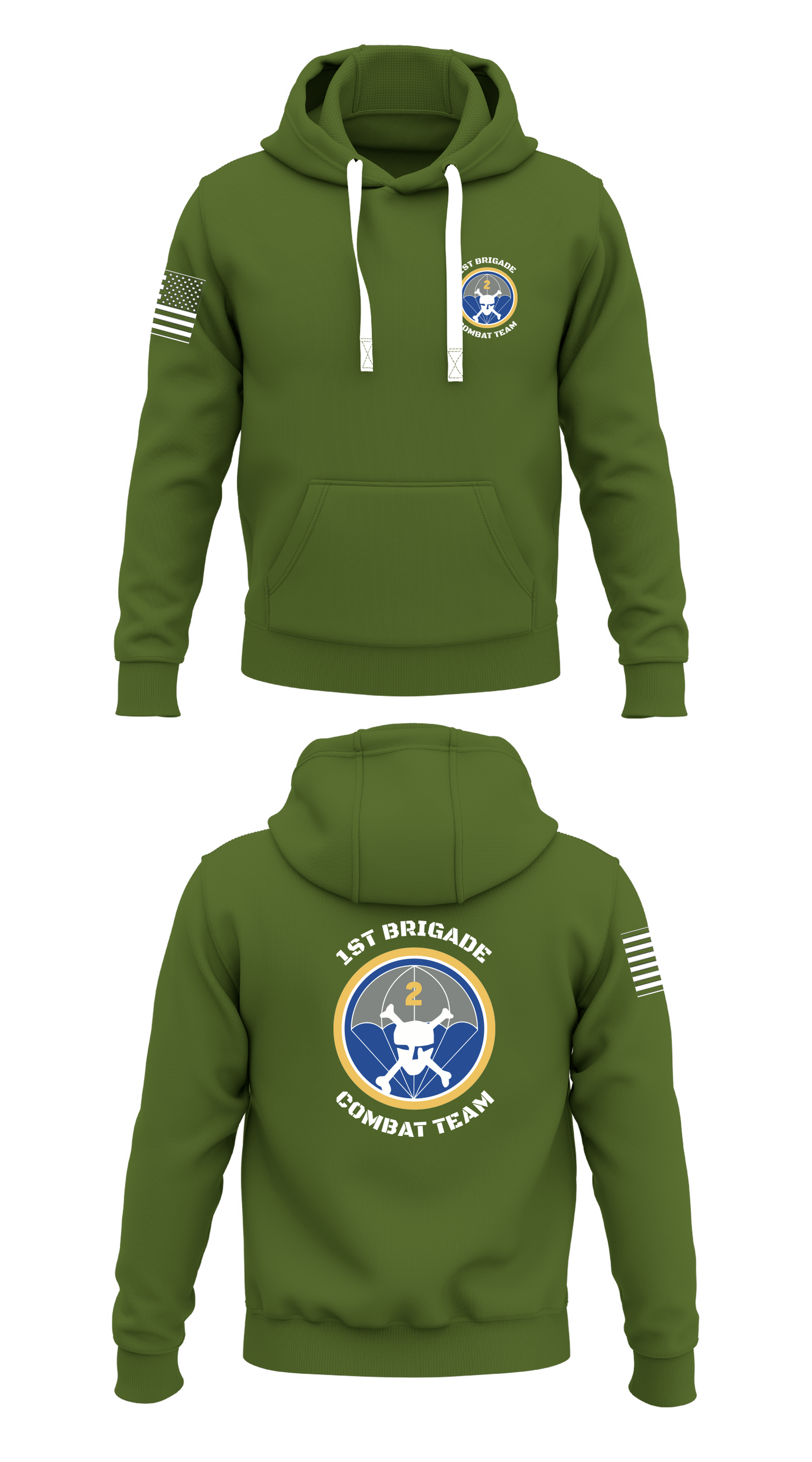 1st Brigade Combat Team Store 1 Core Men's Hooded Performance Sweatshirt - 84226804651