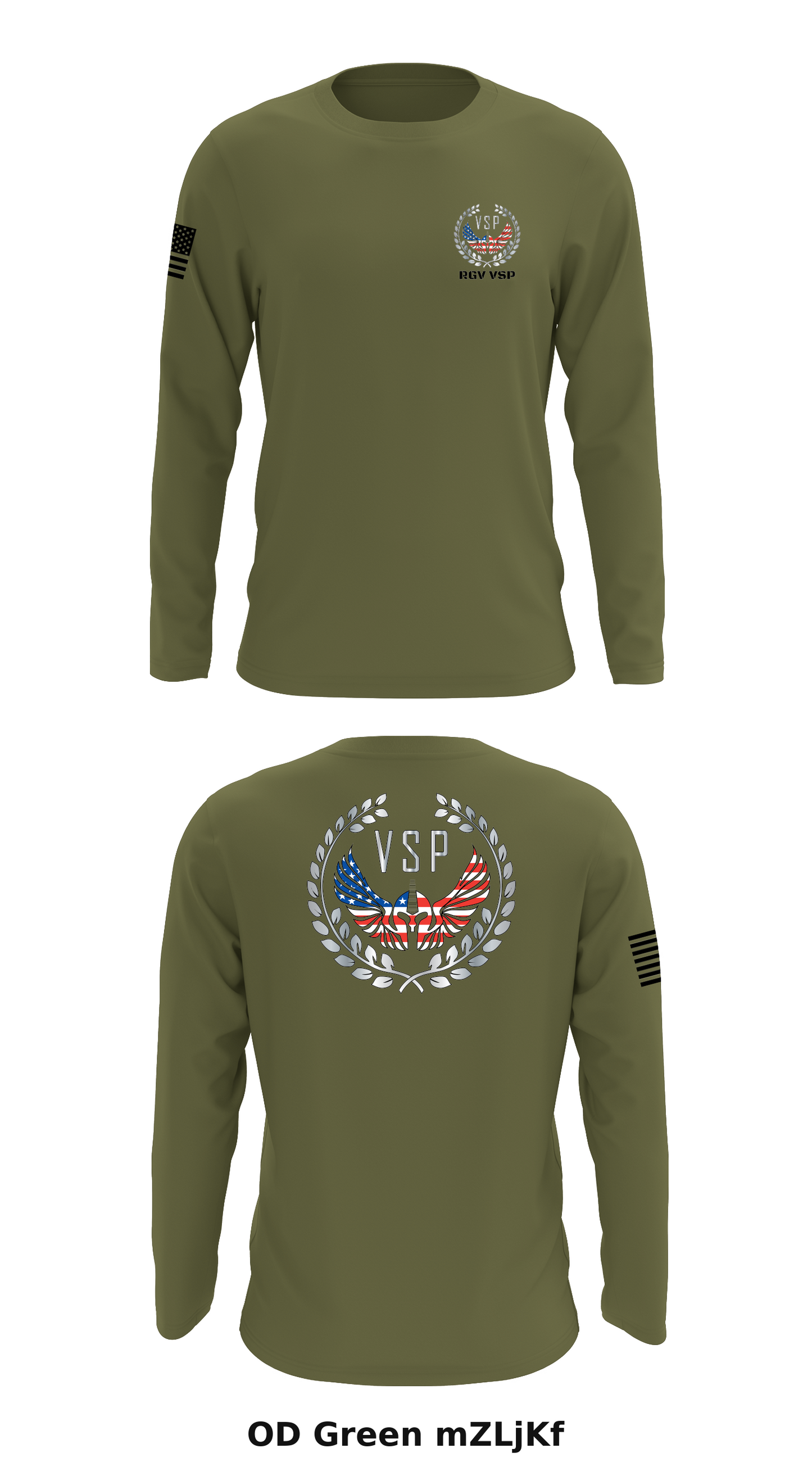 USBP Store 1 Core Men's LS Performance Tee - mZLjKf