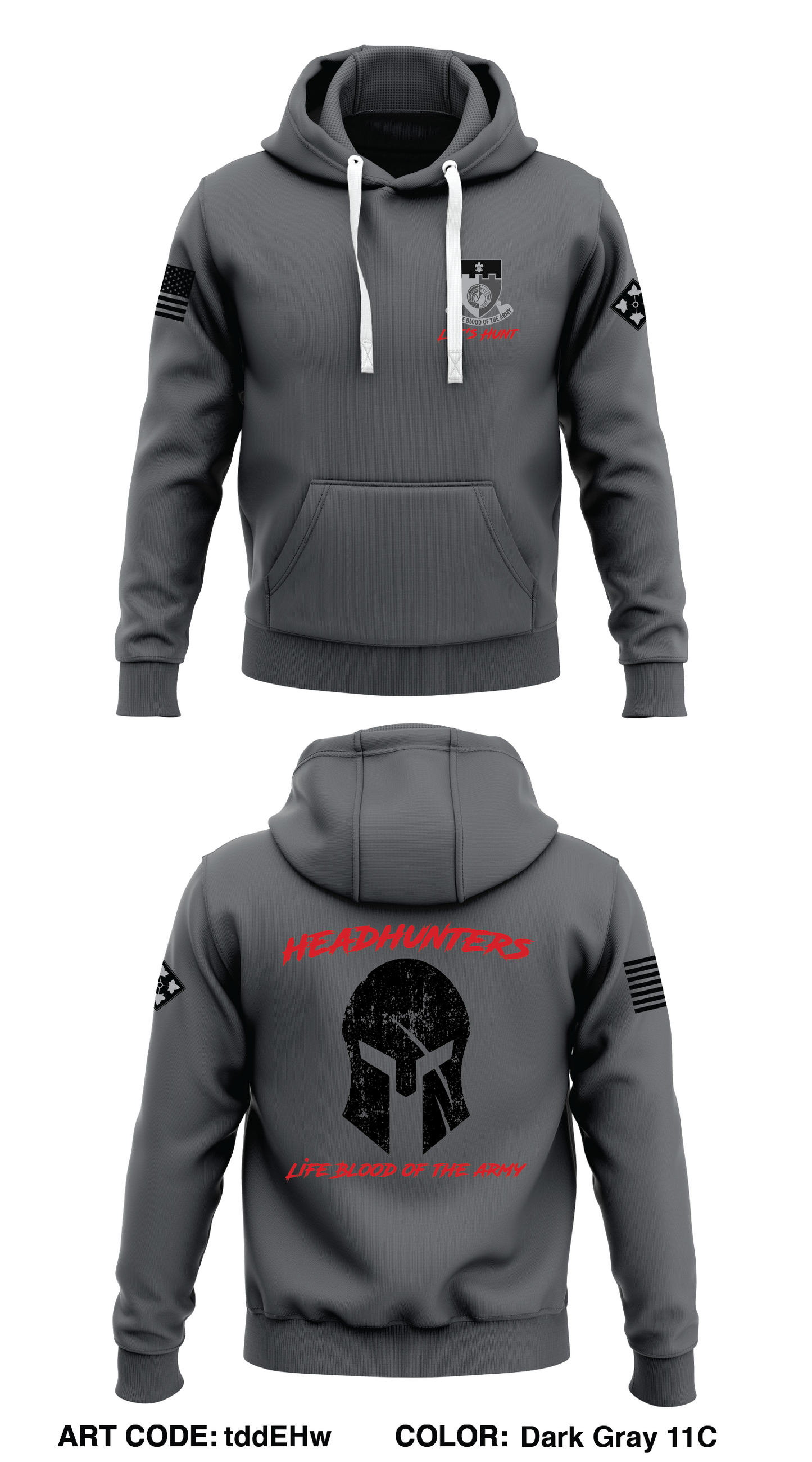 HHC, 64BSB, 3ABCT Store 1 Core Men's Hooded Performance Sweatshirt - tddEHw