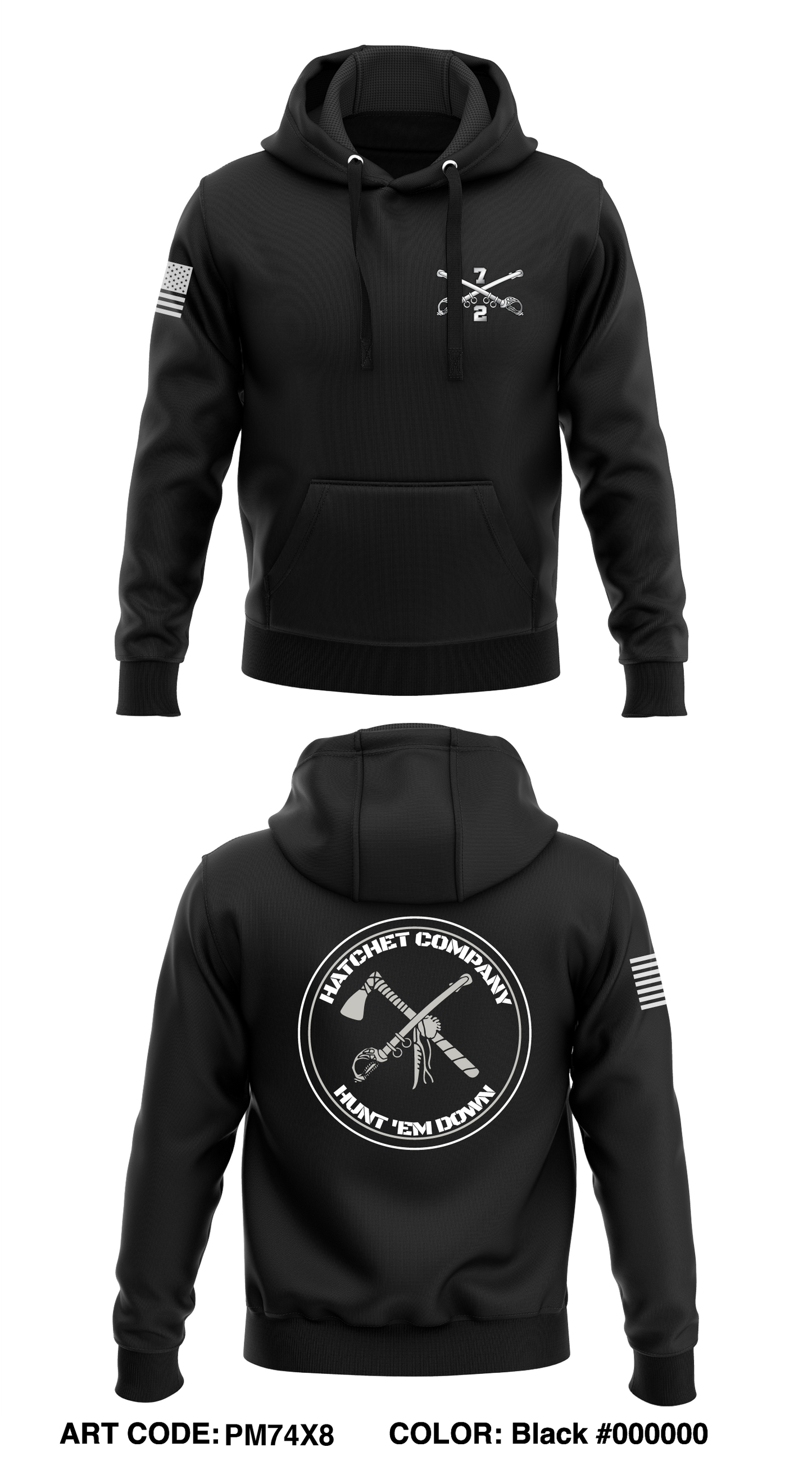HHC, 2-7CAV, 3ABCT, 1CD Store 1 Core Men's Hooded Performance Sweatshirt - PM74X8