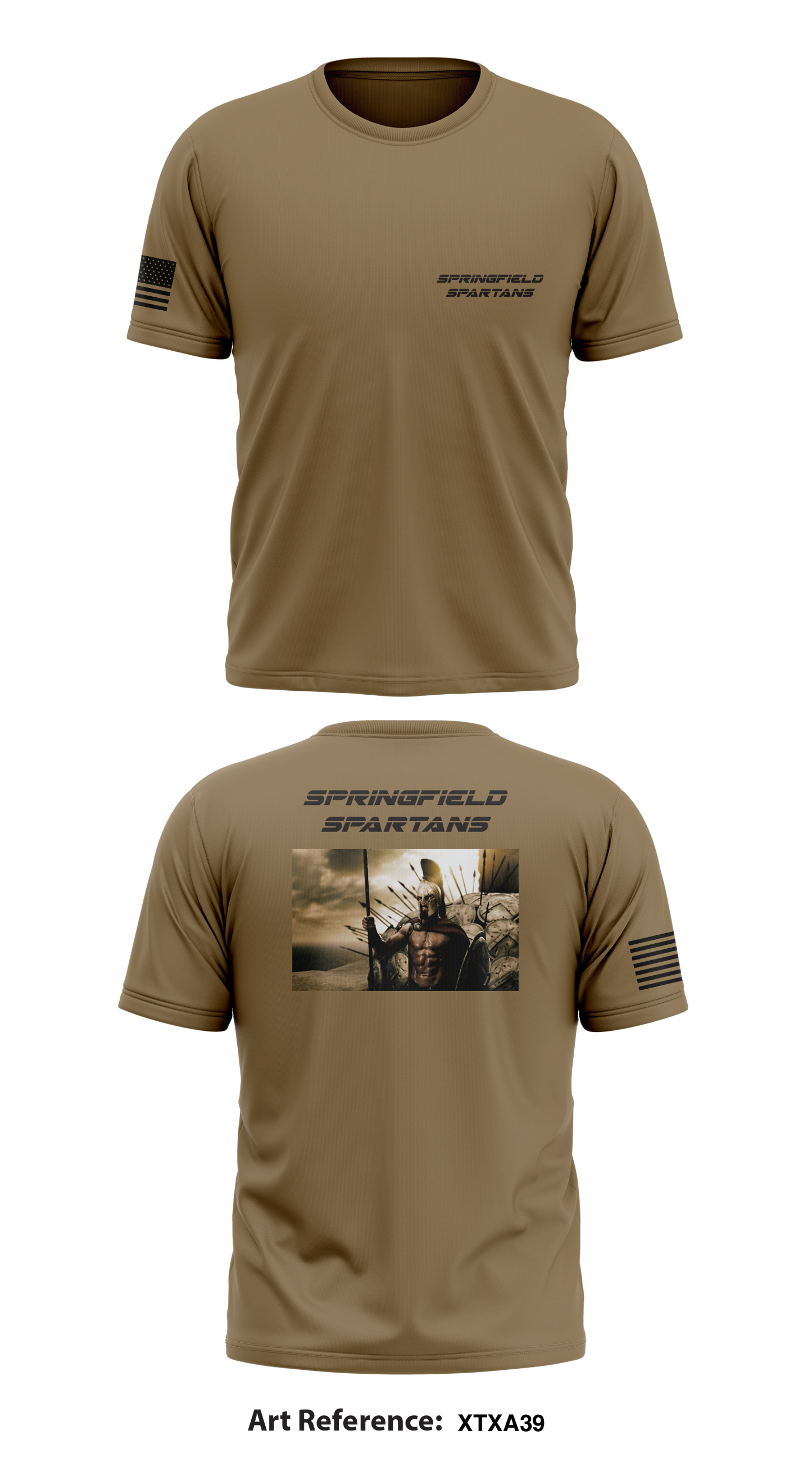 Springfield Spartans Store 1 Core Men's SS Performance Tee - Xtxa39
