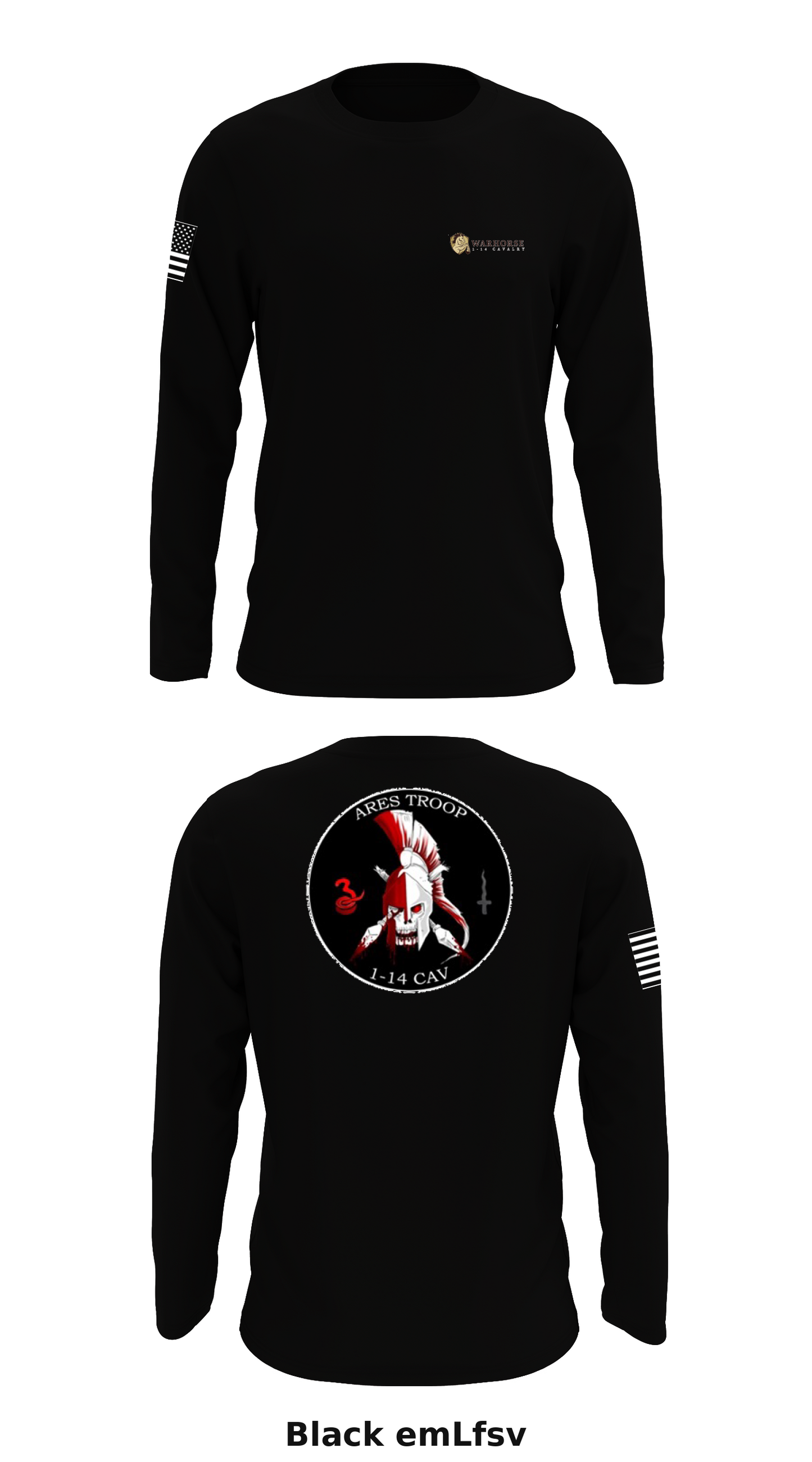 A TRP, 1-14 CAV, 1-2 SBCT Store 1 Core Men's LS Performance Tee - emLfsv