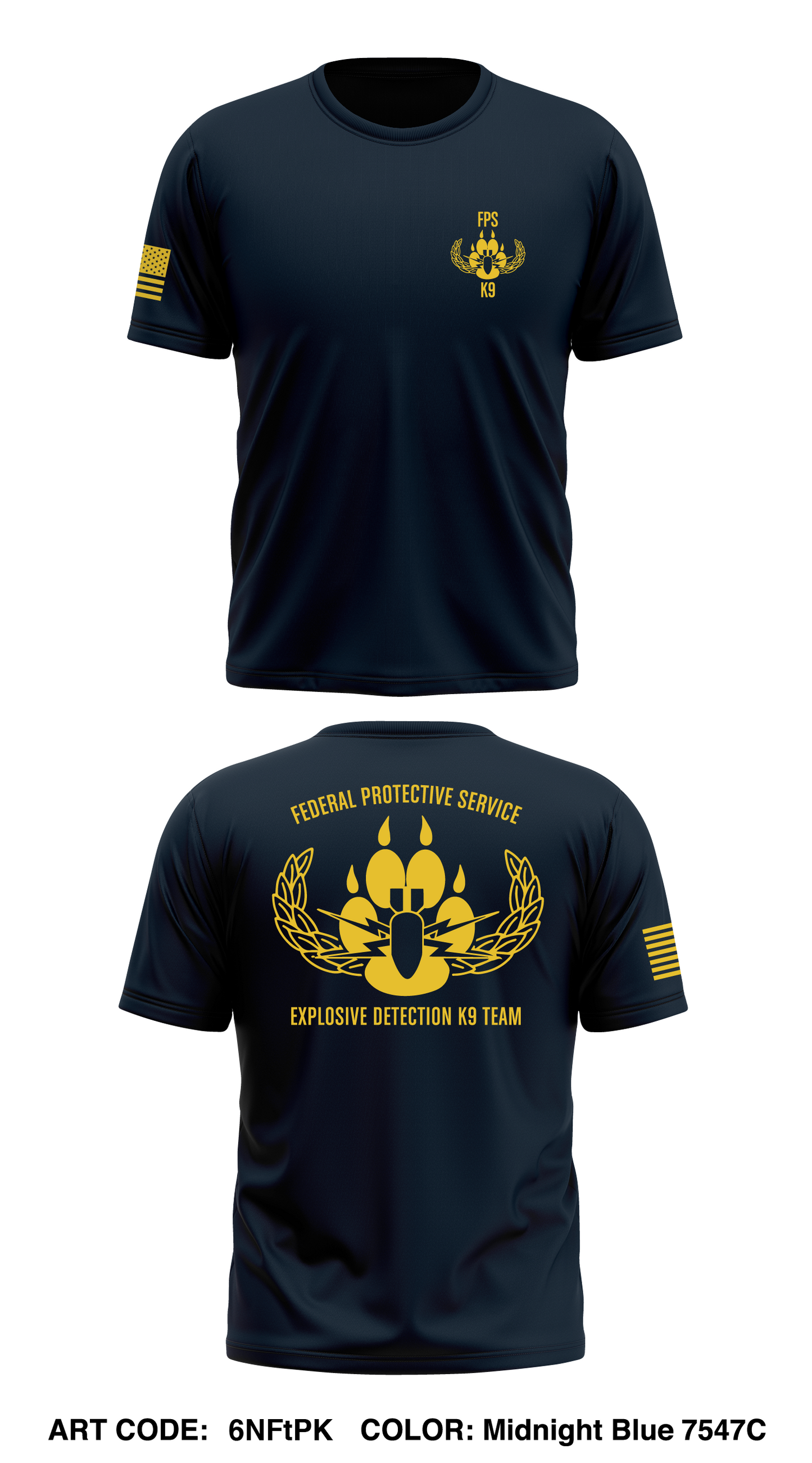 FPS K9 Store 1 Core Men's SS Performance Tee - 6NFtPK