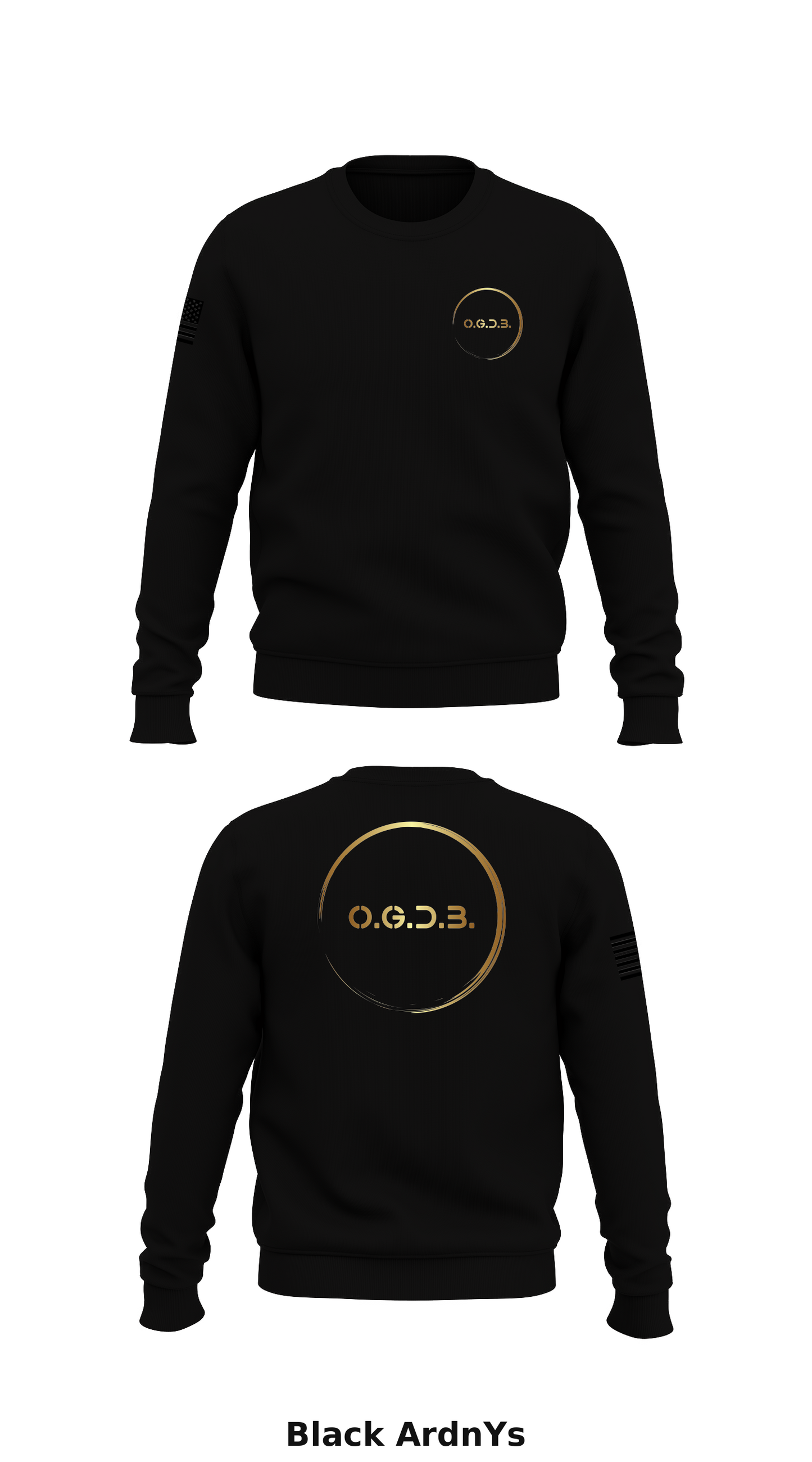 OGDB Store 1 Core Men's Crewneck Performance Sweatshirt - ArdnYs