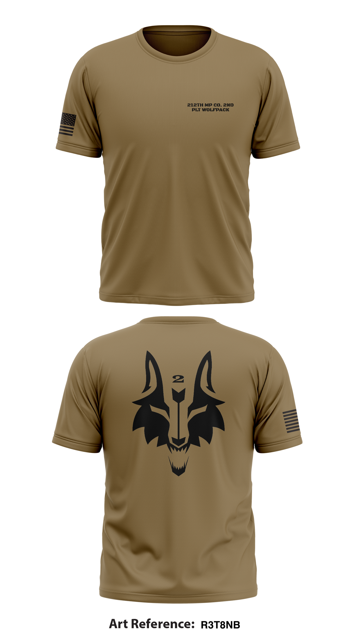 212th MP Co. 2nd PLT Wolf Pack Store 1 Core Men's SS Performance Tee - R3t8NB