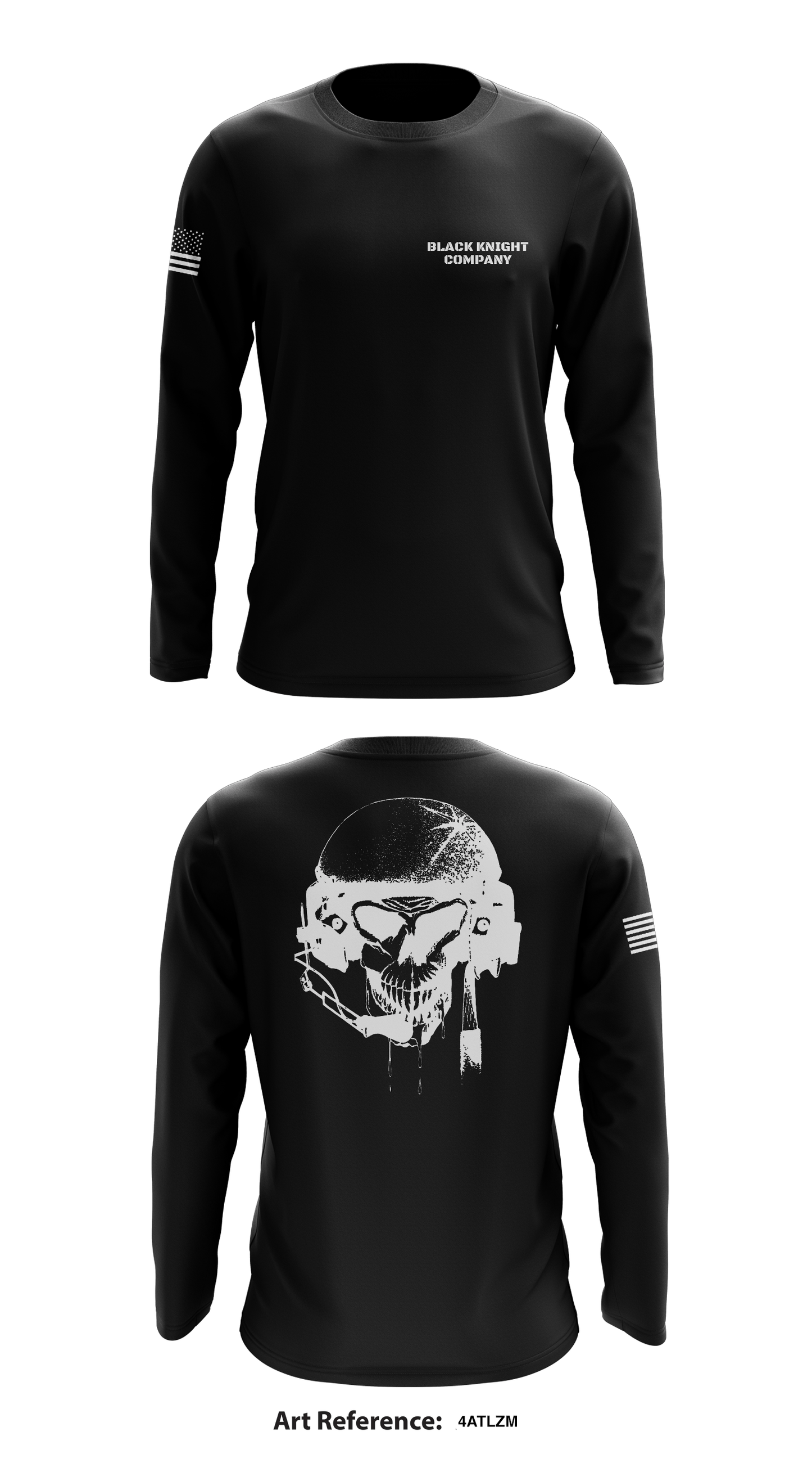 Black Knight Company Store 1 Core Men's LS Performance Tee - 4atLZM