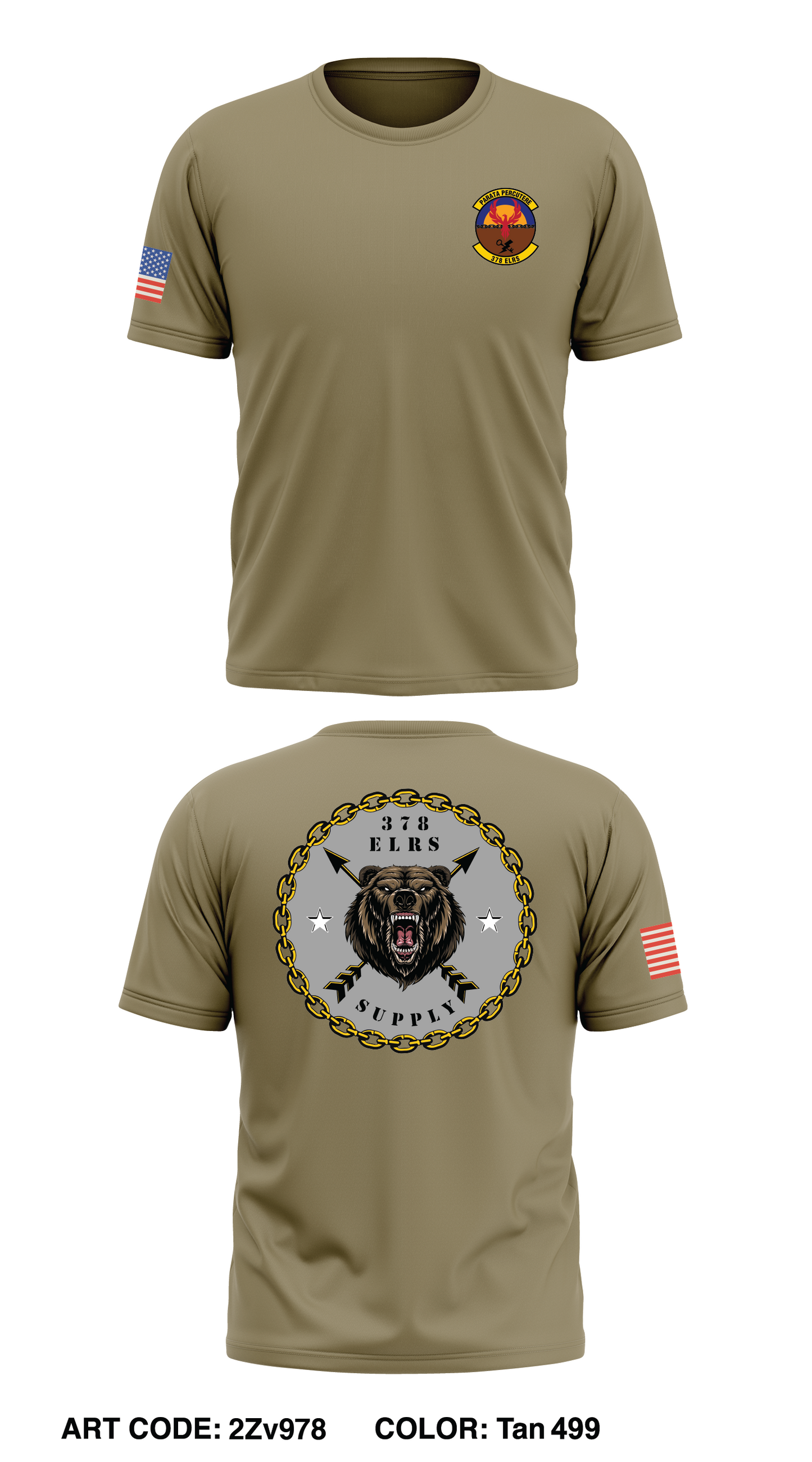 378 ELRS/SUPPLY Store 1 Core Men's SS Performance Tee - 2Zv978