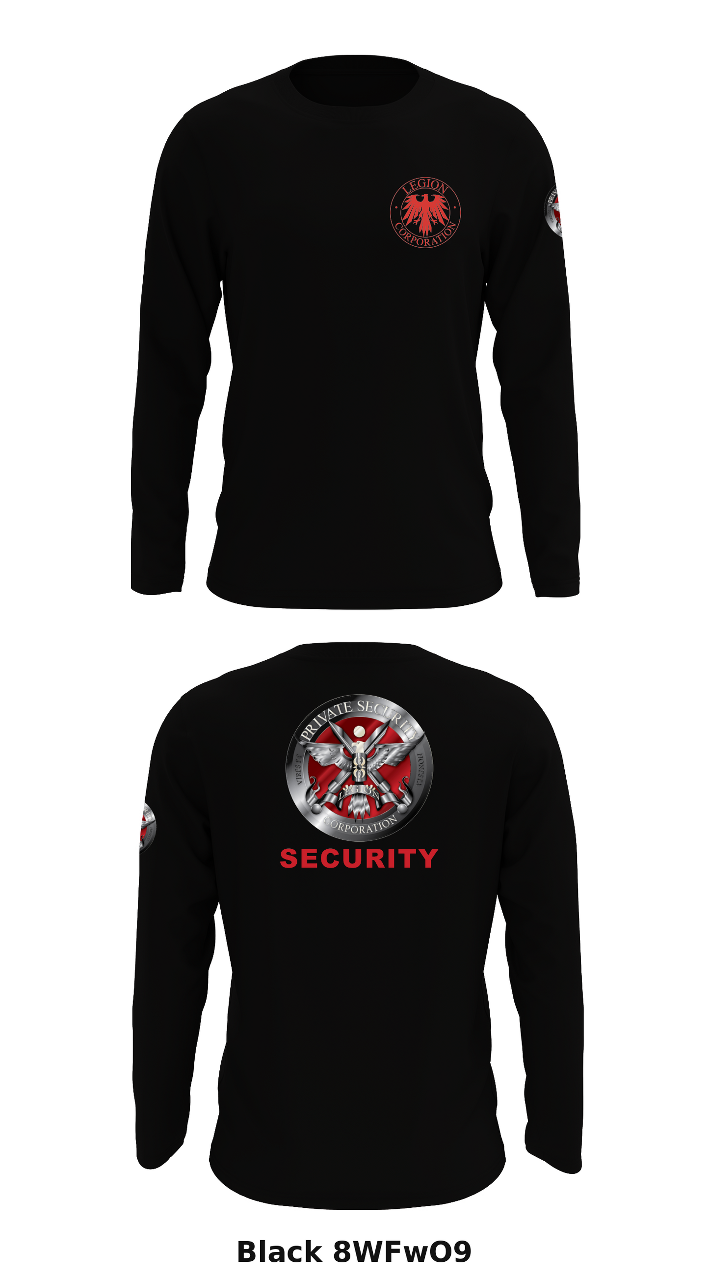 Security Guard Force Team Store 1 Core Men's LS Performance Tee - 8WFwO9