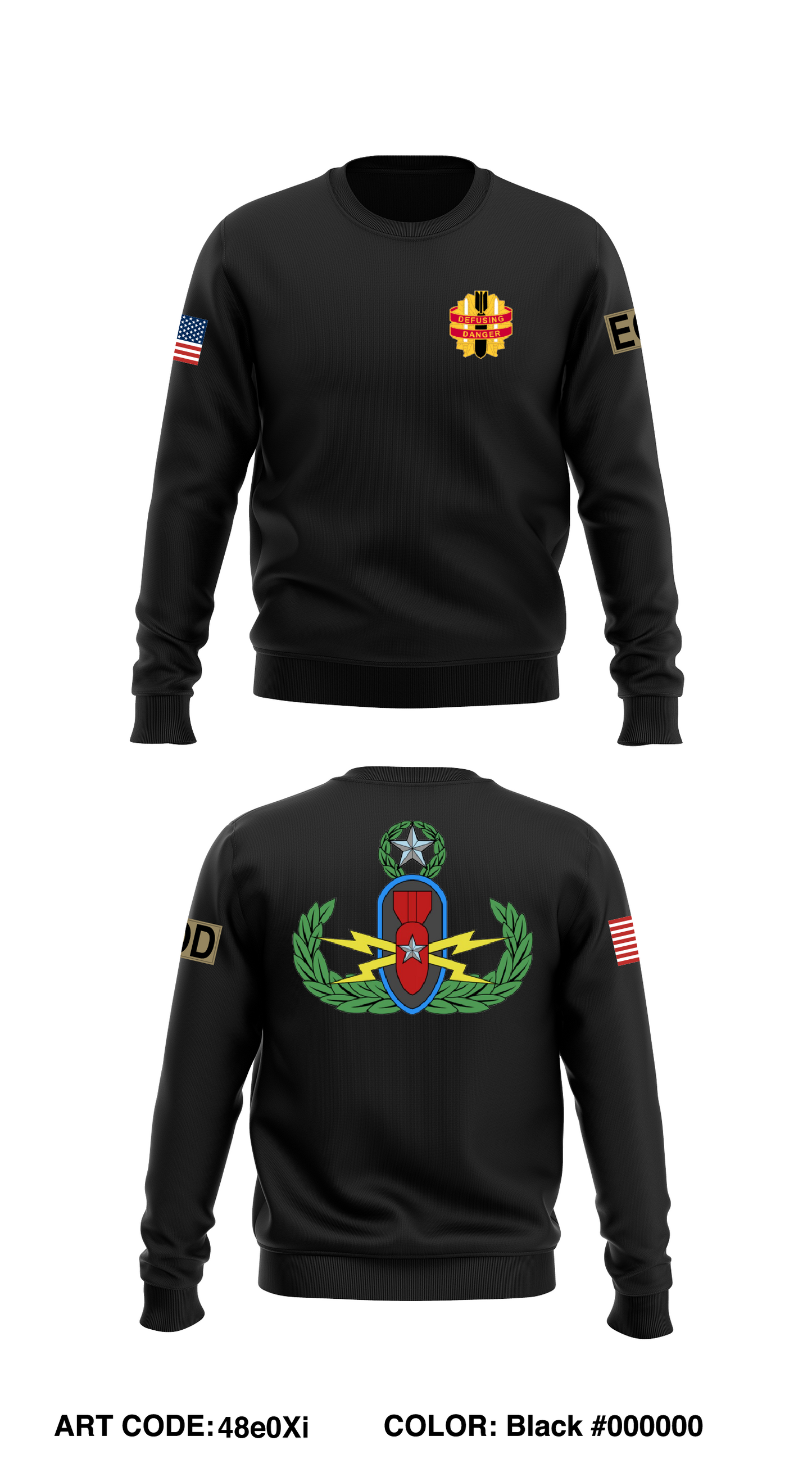 52D Ordnance Group (Explosive Ordnance Disposal) Store 1 Core Men's Crewneck Performance Sweatshirt - 48e0Xi