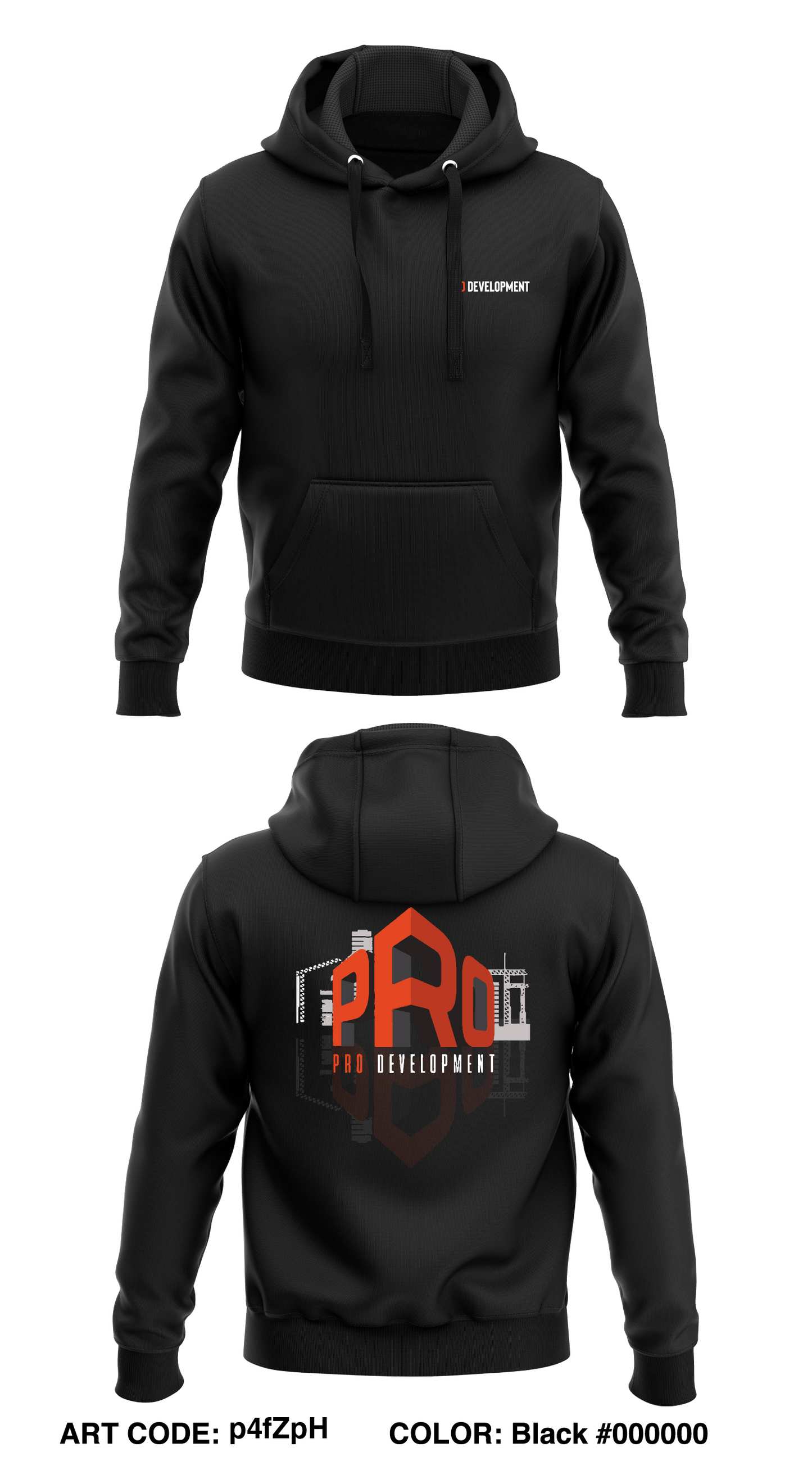 Pro Development Store 1 Core Men's Hooded Performance Sweatshirt - p4fzph