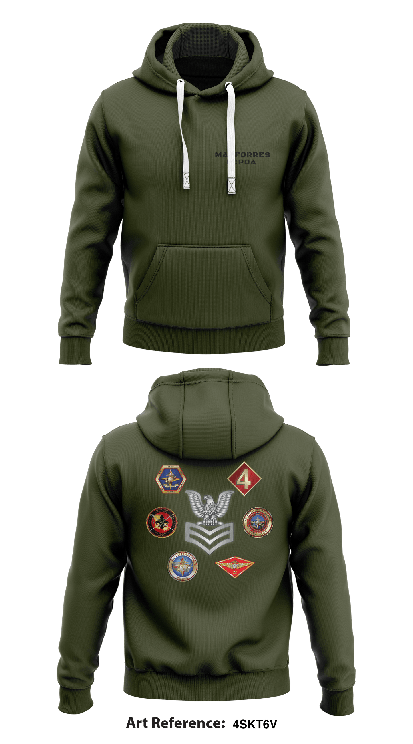 MARFORRES FCPOA Store 1 Core Men's Hooded Performance Sweatshirt - 4Skt6V
