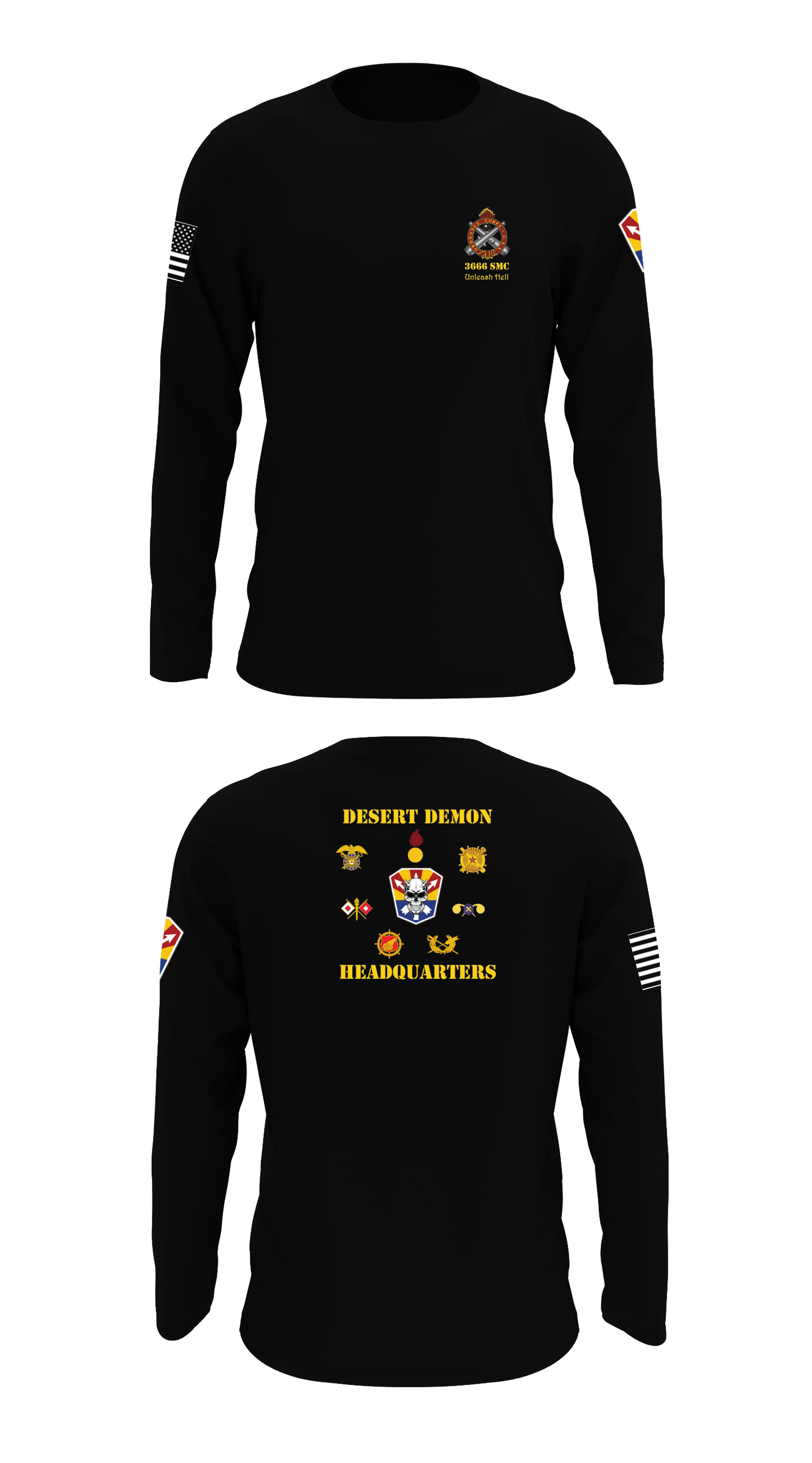 3666th Support Maintenance Company Store 1 Store 2 Core Men's LS Performance Tee - 92037962162