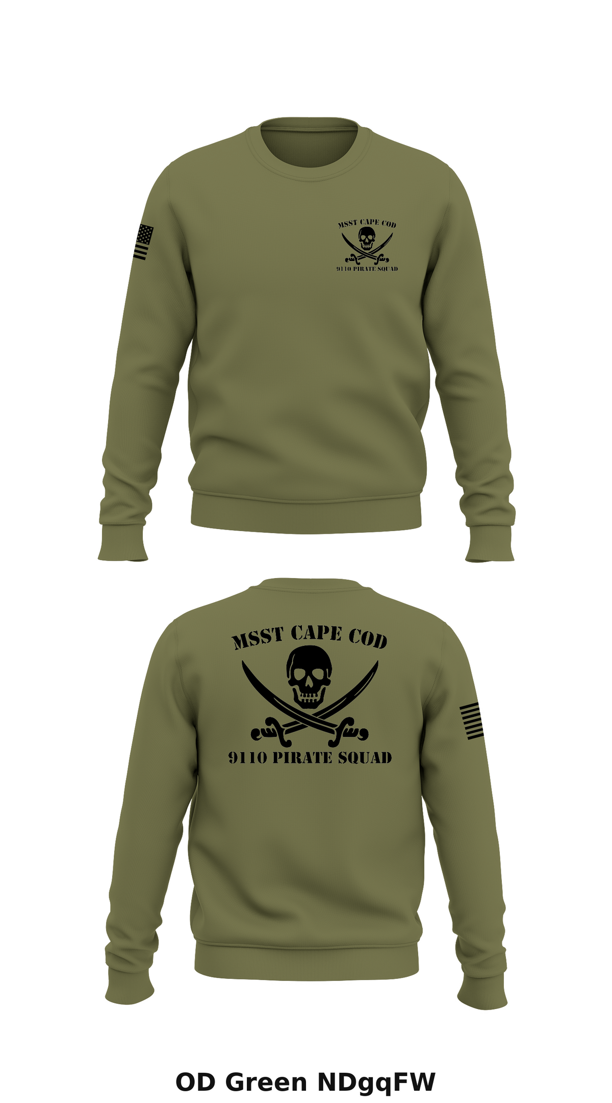 MSST Cape Cod 9110 PIRATE SQUAD Store 1 Core Men's Crewneck Performance Sweatshirt - NDgqFW