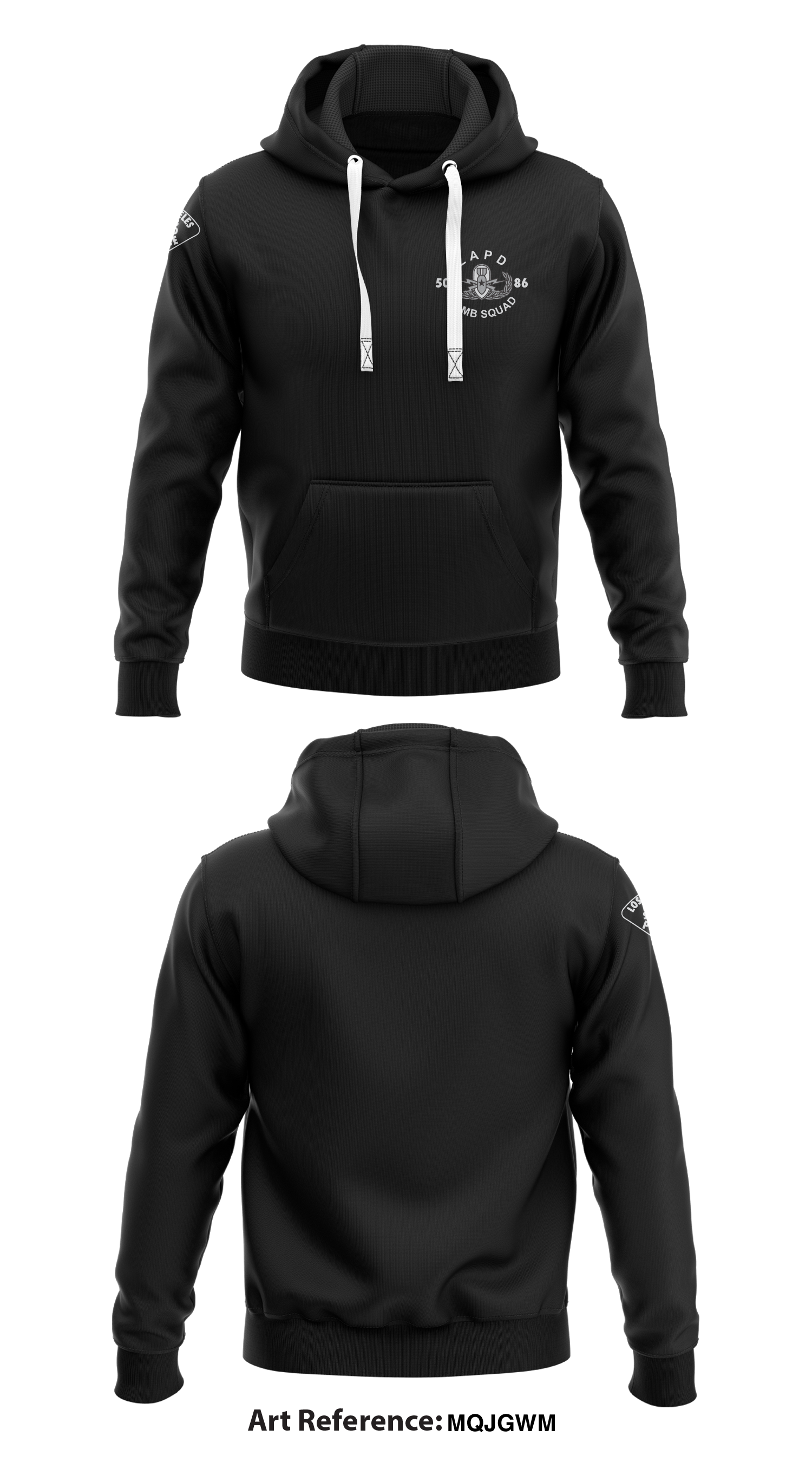 LAPD Bomb Squad Store Core Men's Hooded Performance Sweatshirt