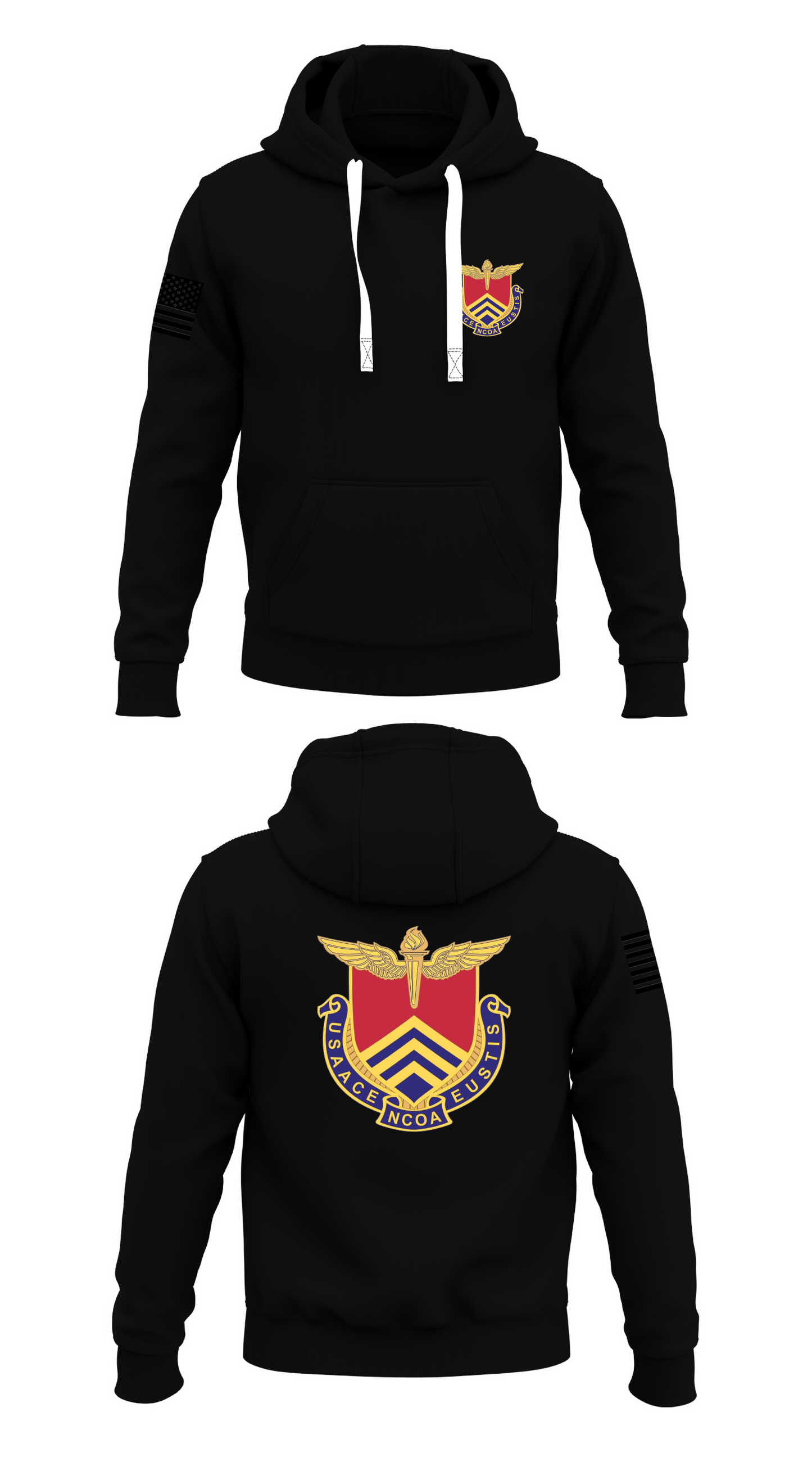 USAACE NCO Academy Eustis Store 1 Core Men's Hooded Performance Sweatshirt - 47327962793
